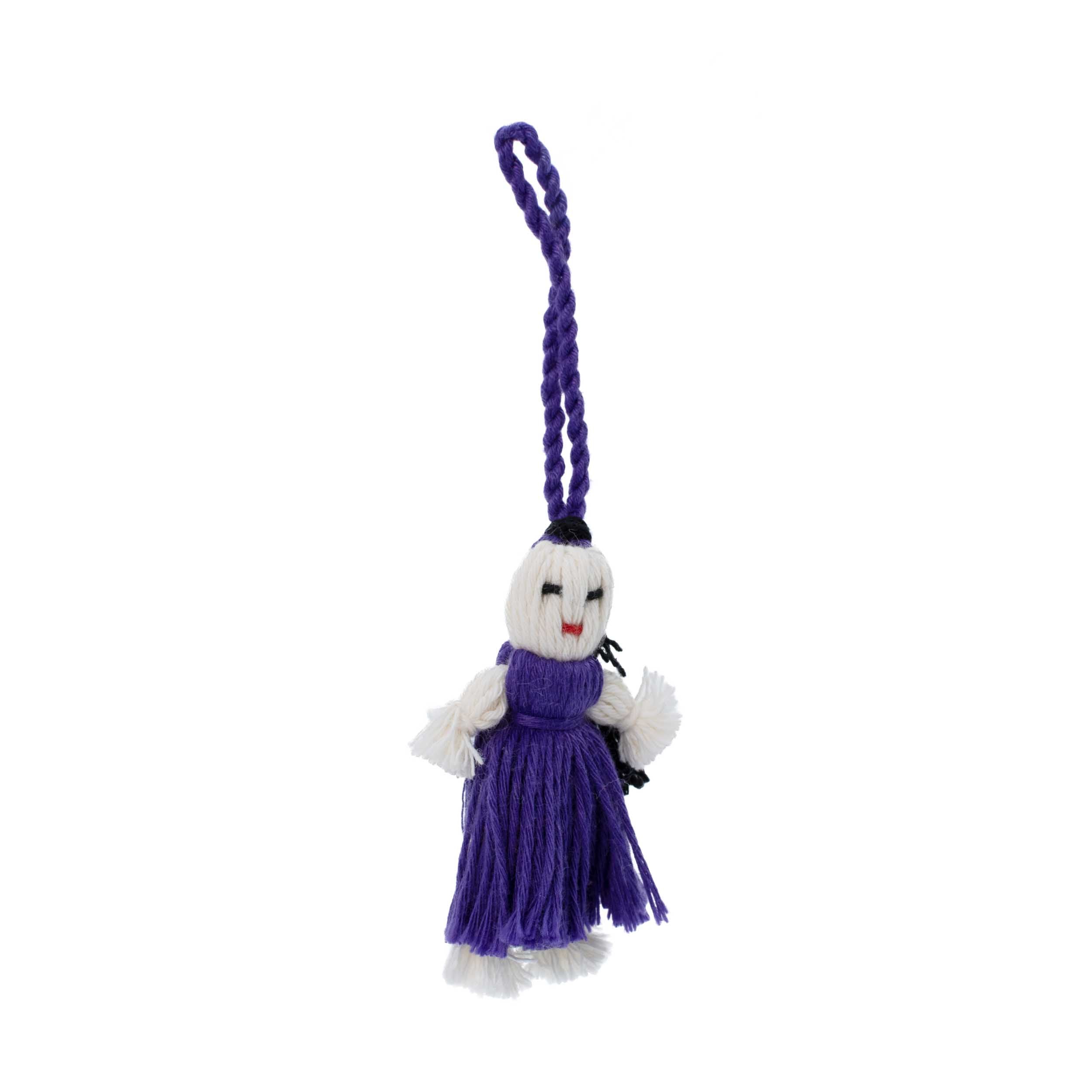Mini Retazos Mexican Yarn Doll PomPom
