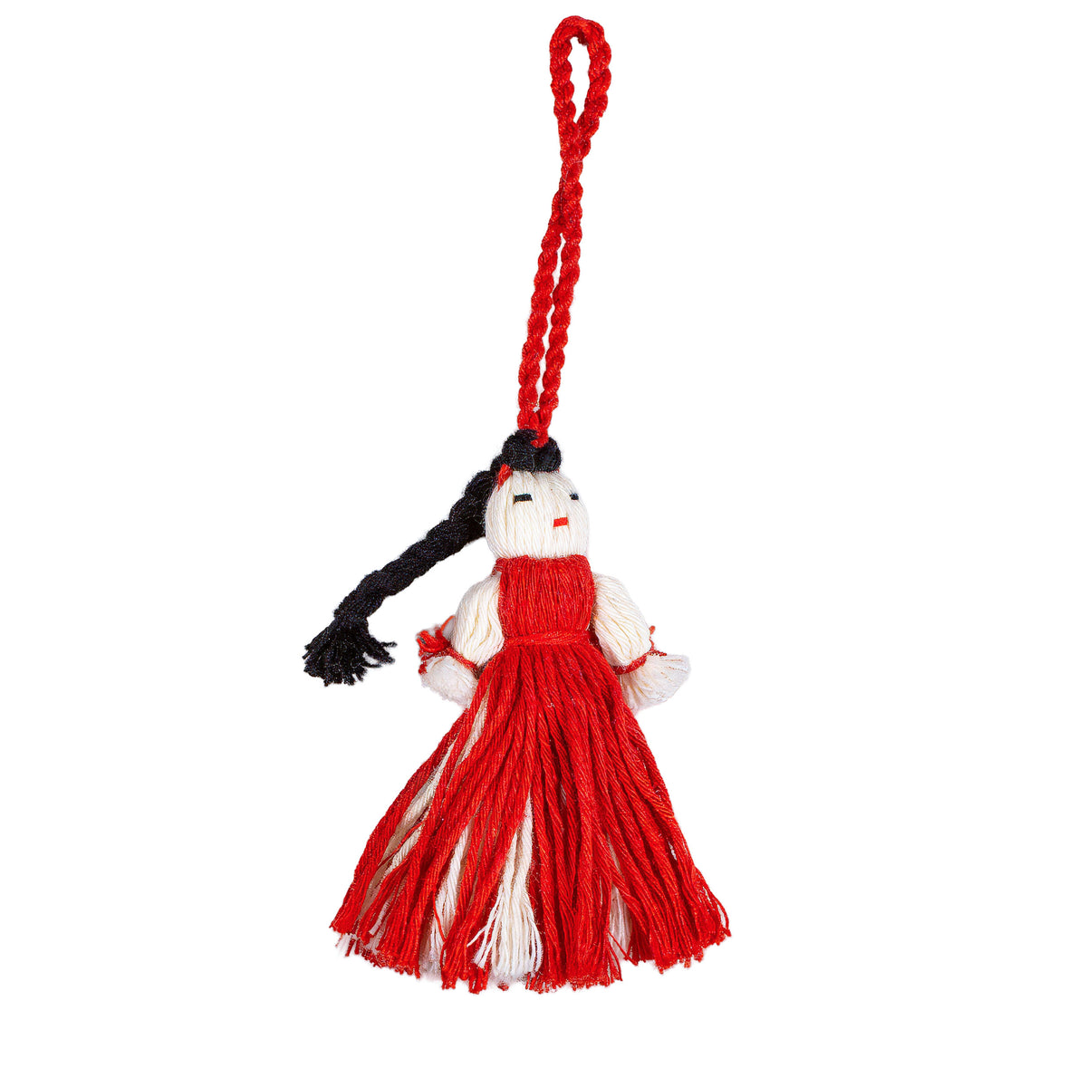 Mini Retazos Mexican Yarn Doll PomPom