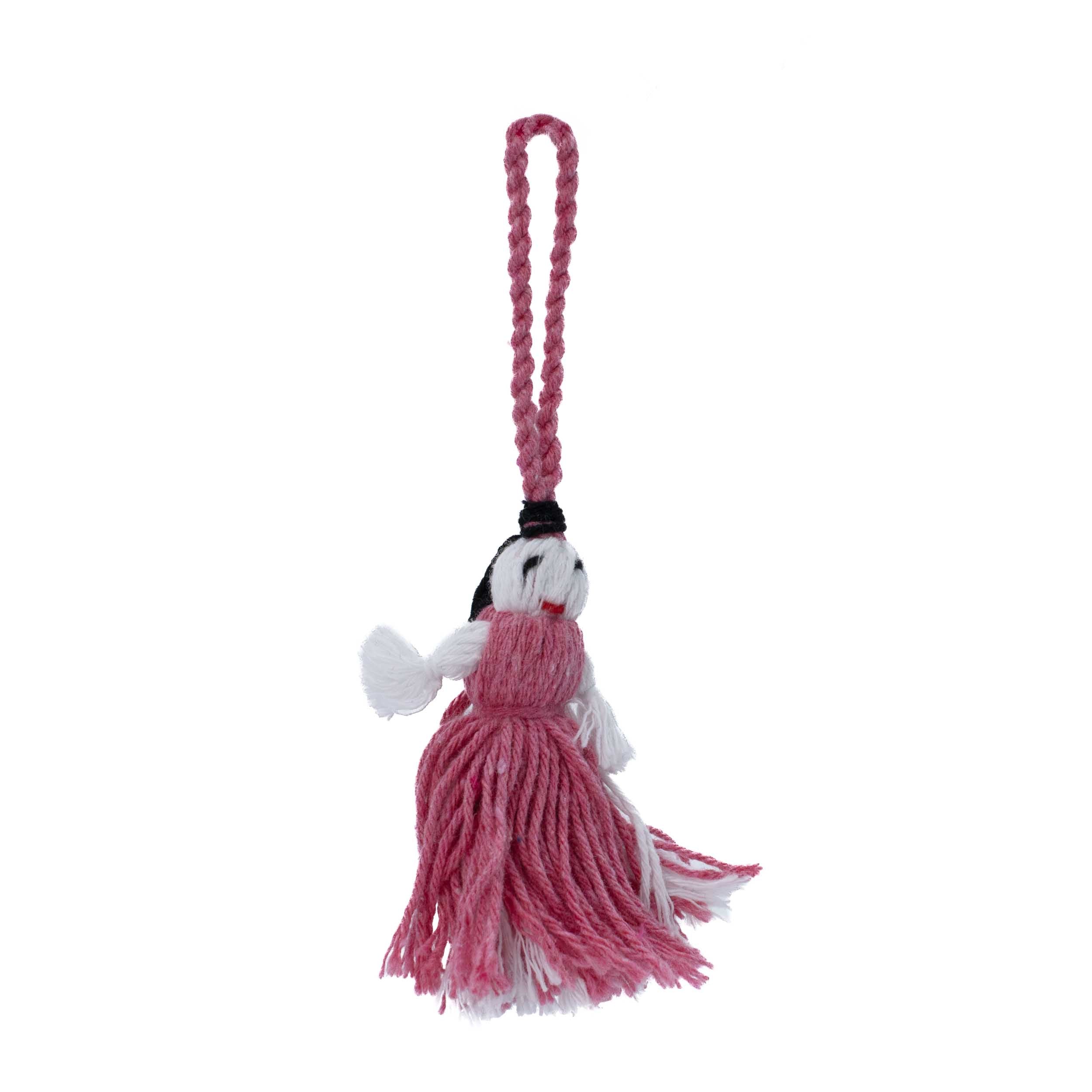 Mini Retazos Mexican Yarn Doll PomPom
