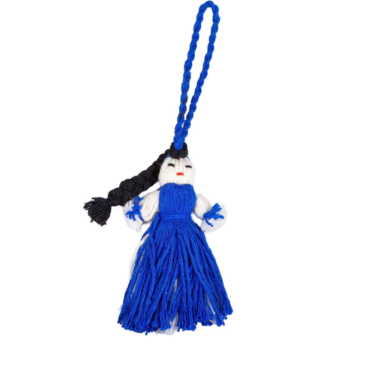 Mini Retazos Mexican Yarn Doll PomPom