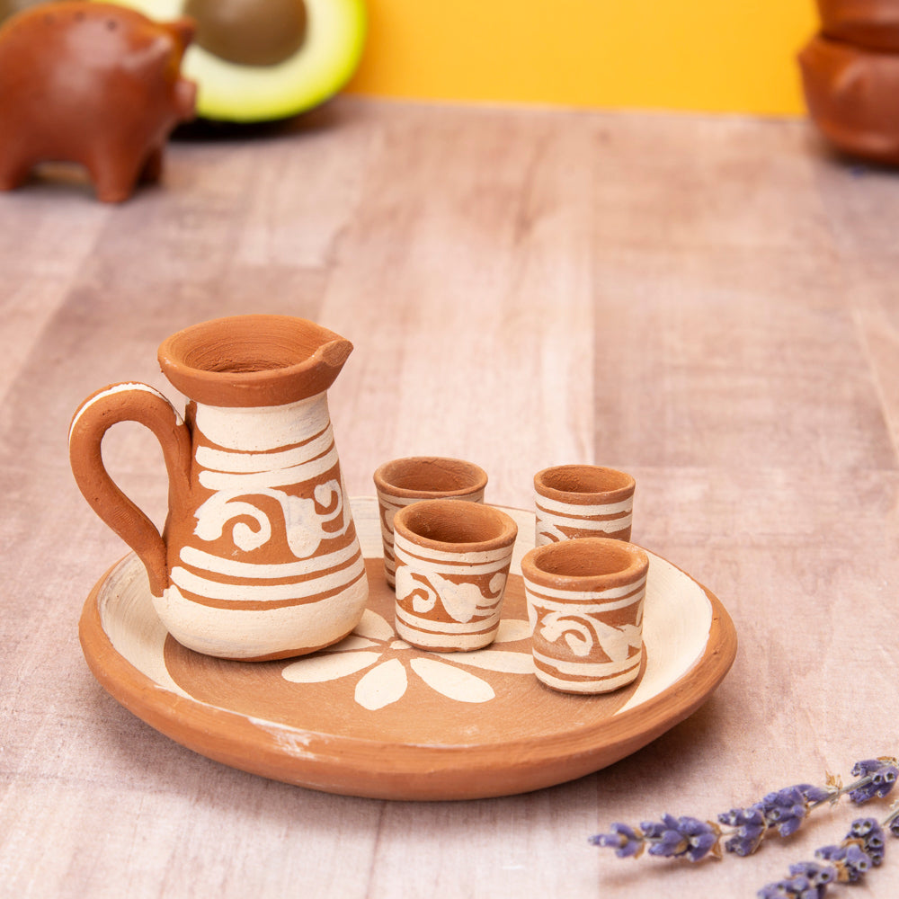 Patamban Clay Miniature Tea Set