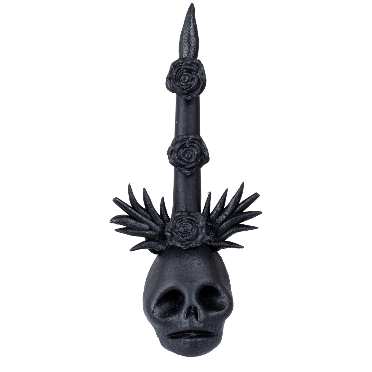 Clay Skull Candle Sculptures