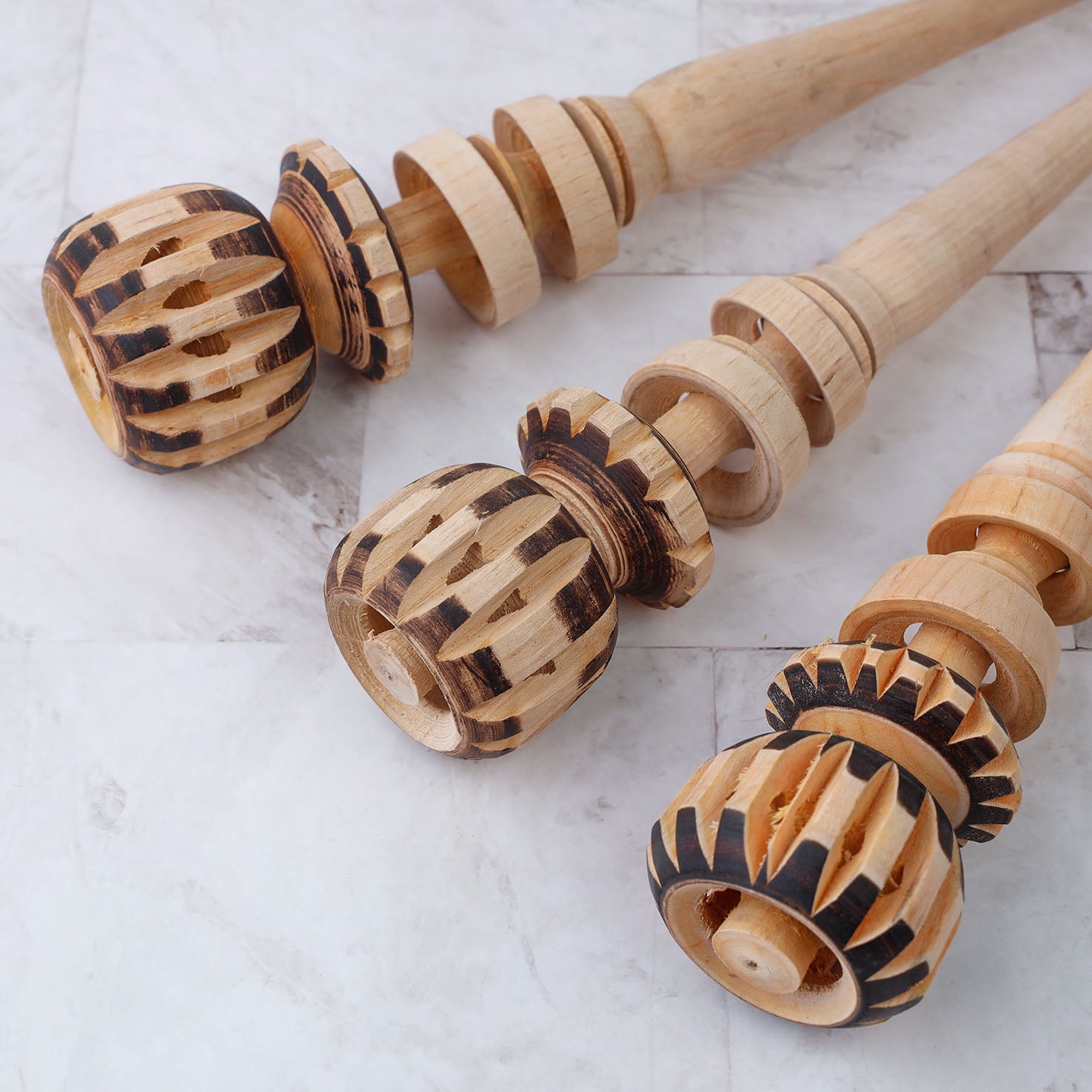 Natural Wooden Molinillo Whisk