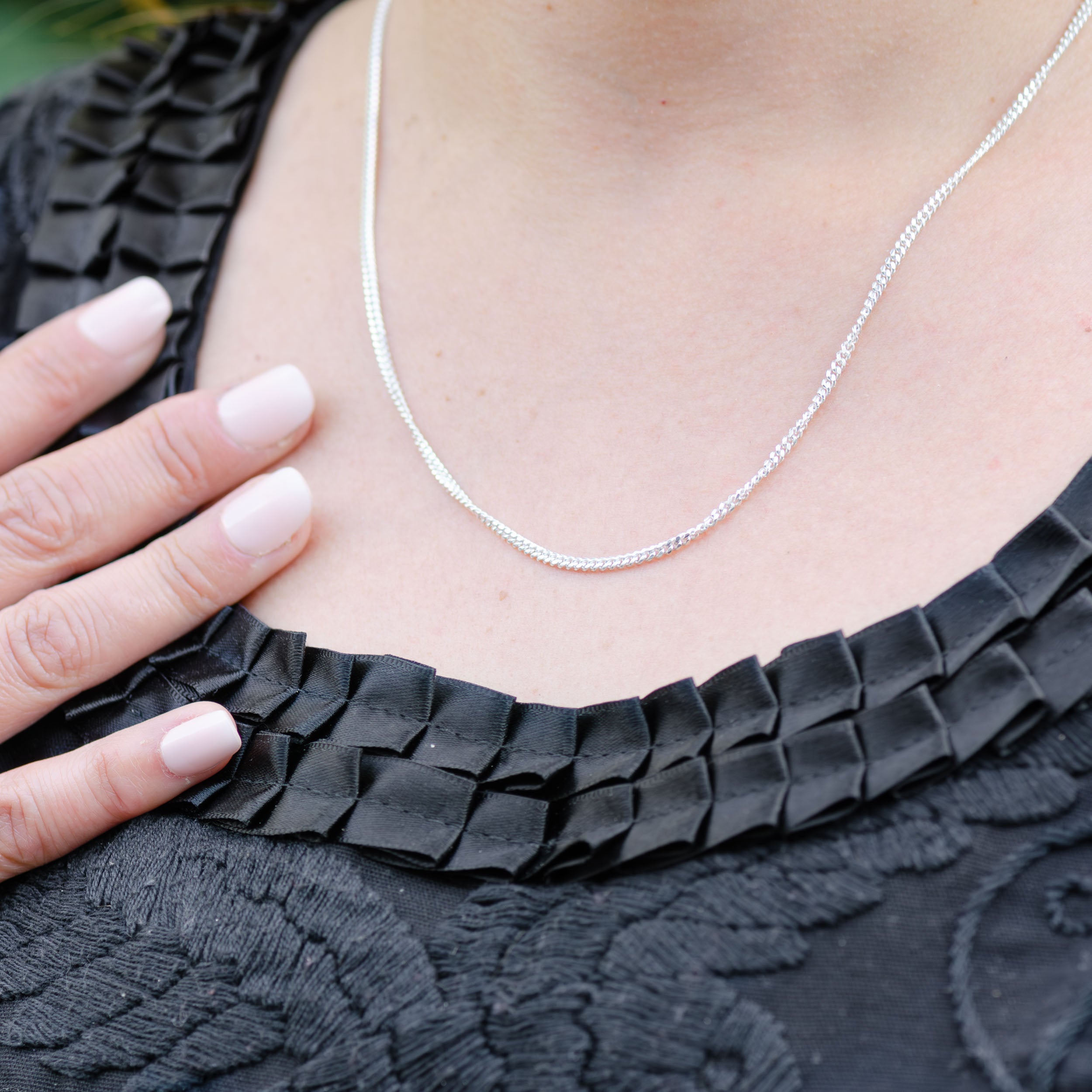 Sterling Silver Graduated Chain Necklace