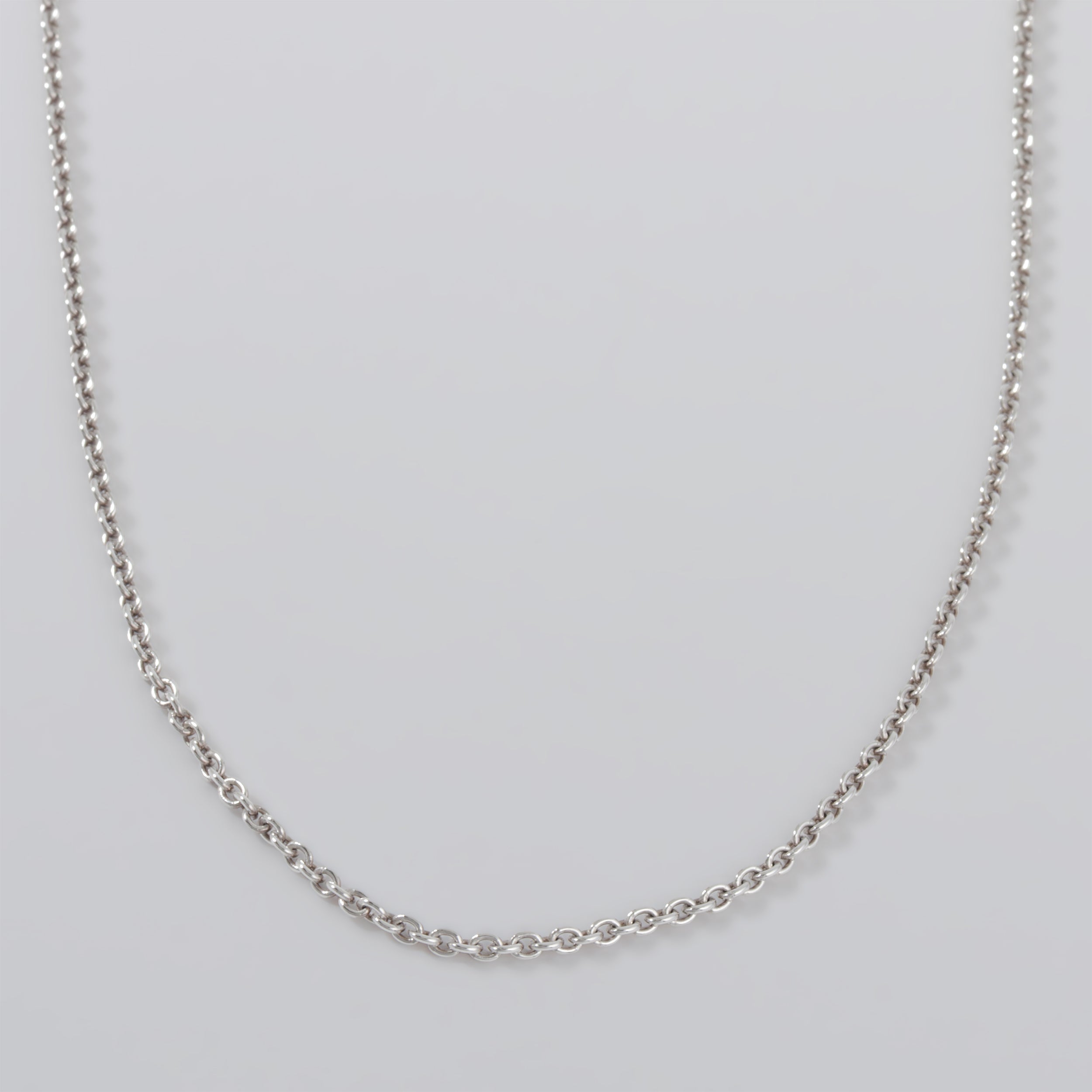 Sterling Silver Oval Chain Necklace