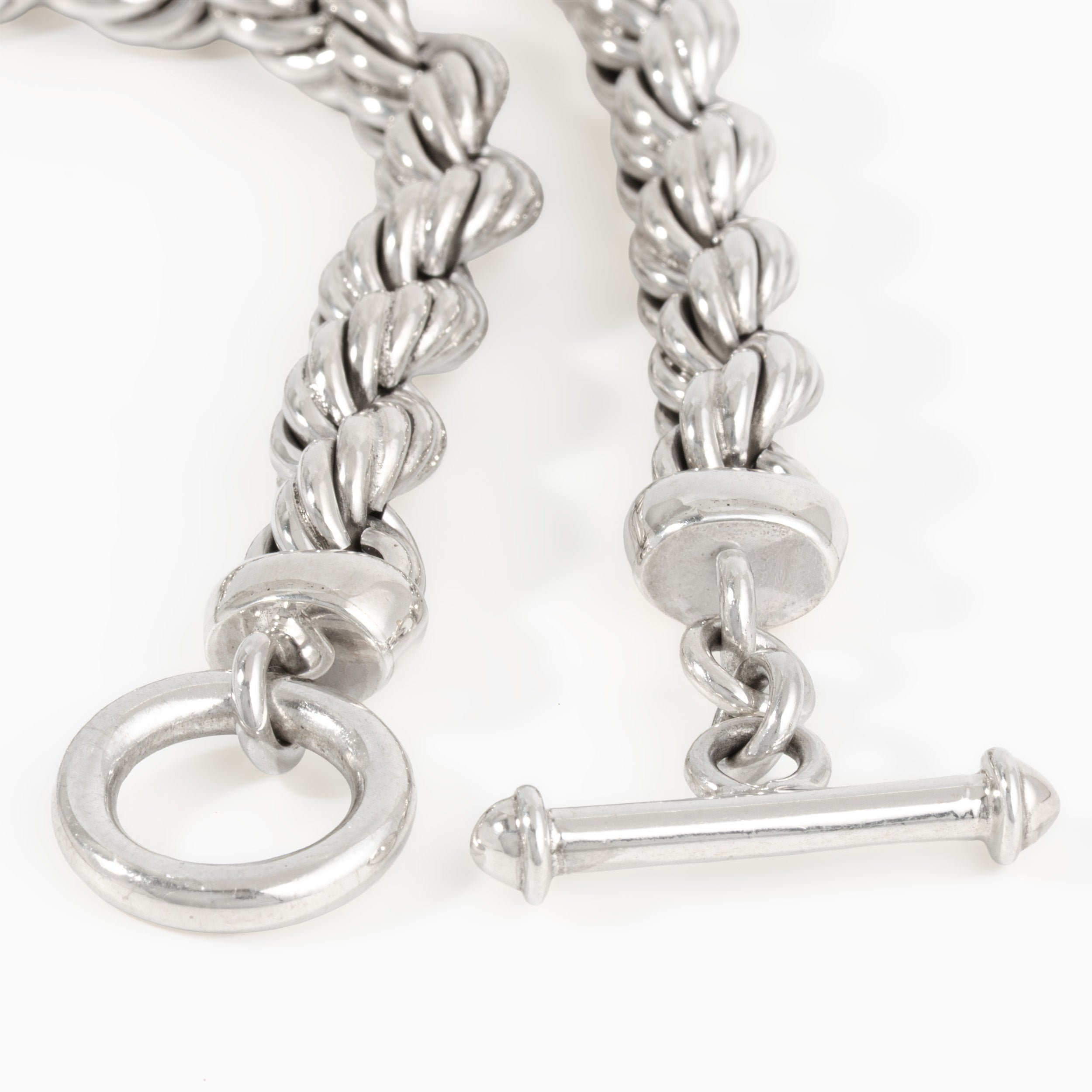 Sterling Silver Thick Braided Necklace