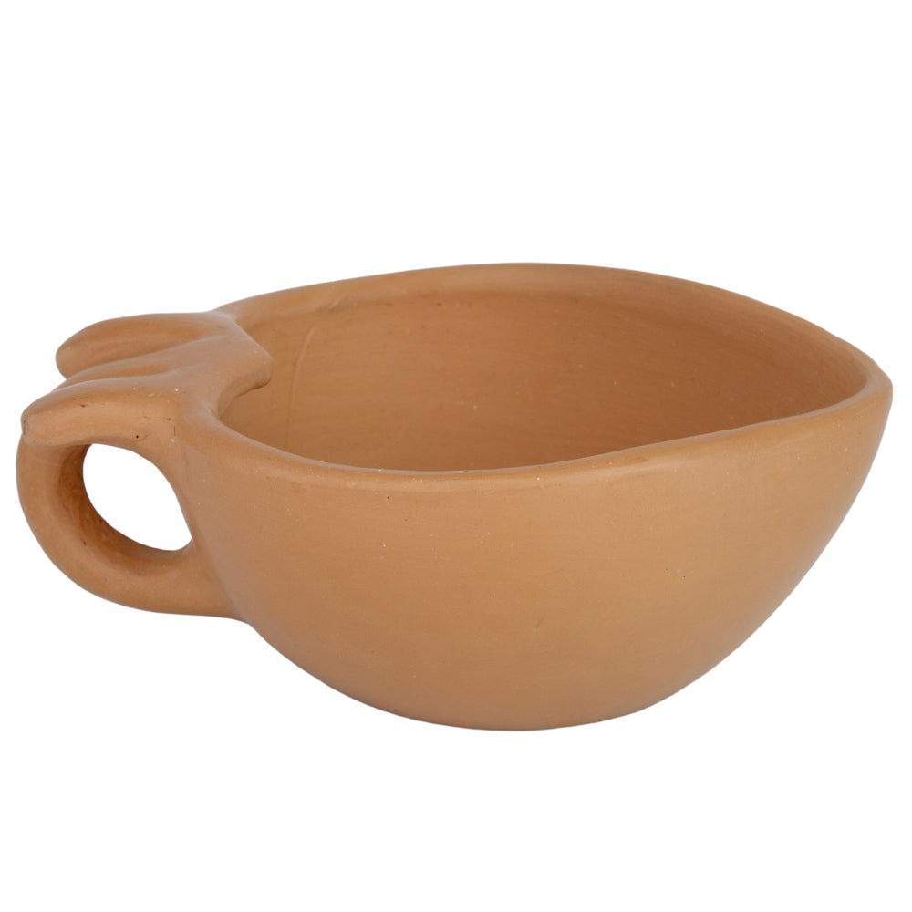 Natural Clay Heart Mug