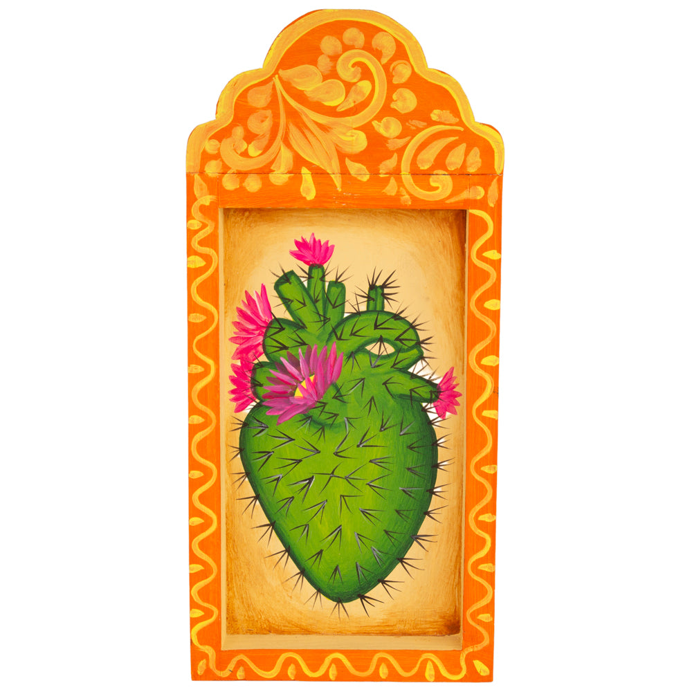 Hearts Hand-Painted Wooden Nicho Frames