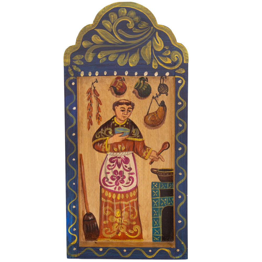 Religious Hand-Painted Wooden Nicho Frames