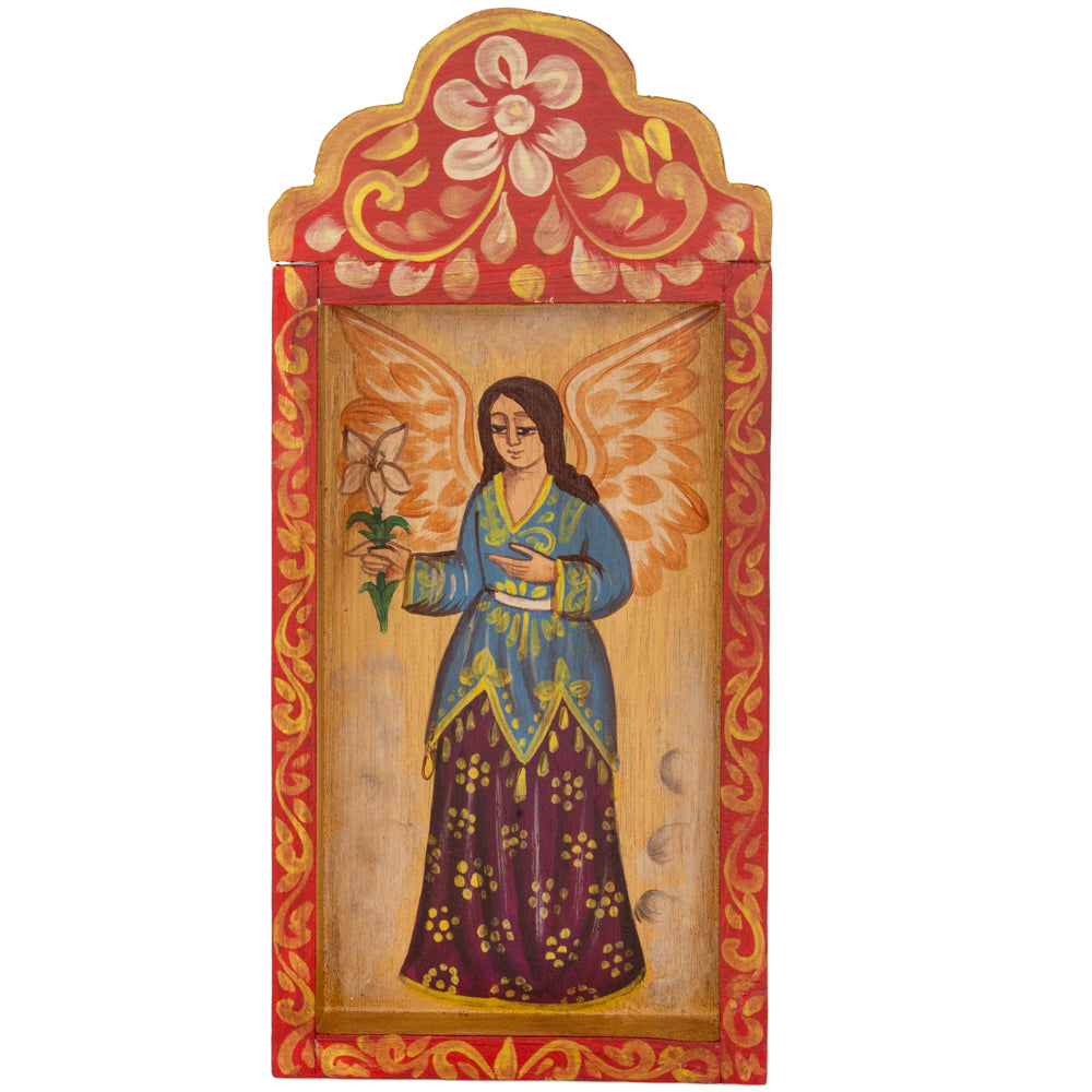 Religious Hand-Painted Wooden Nicho Frames