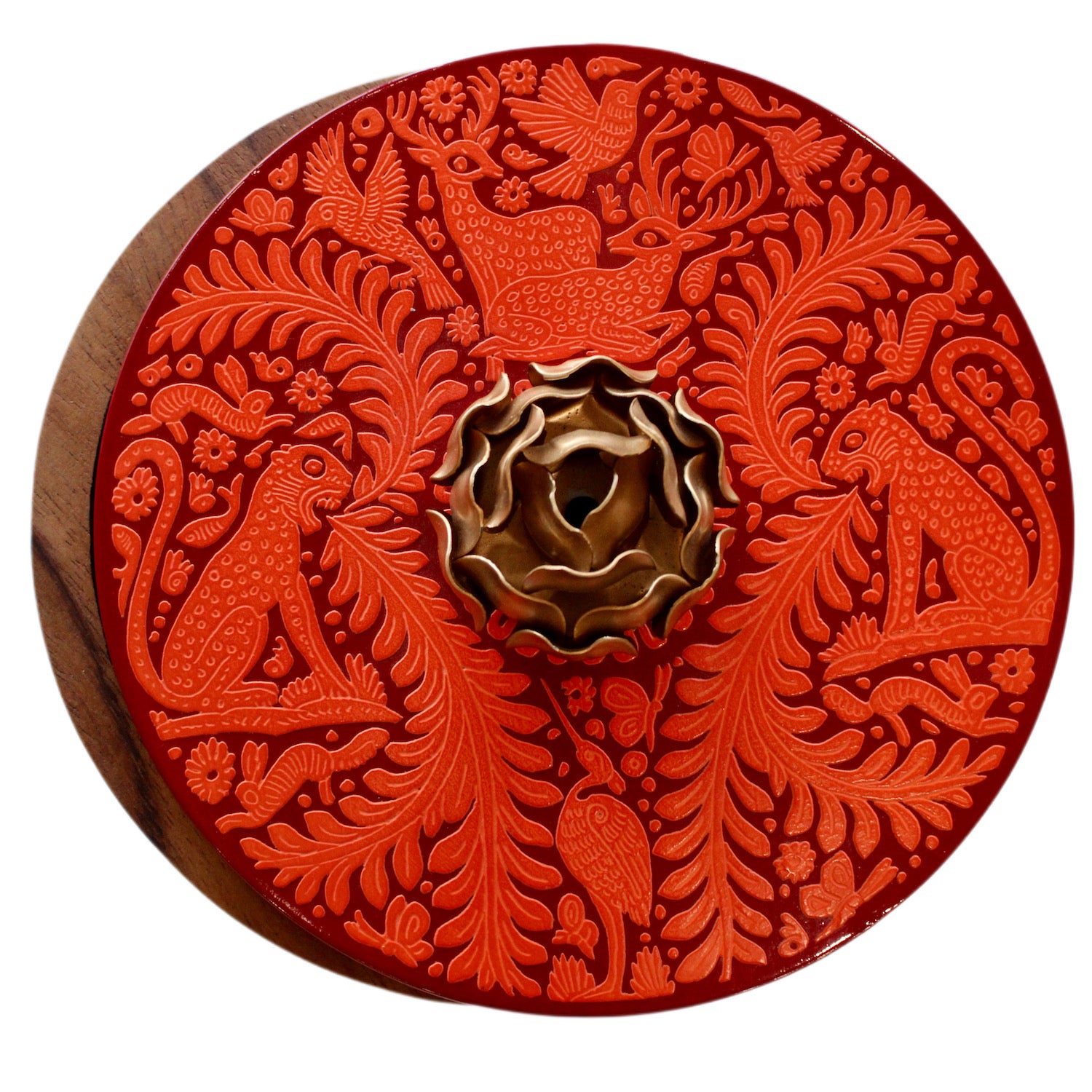 Tortillero Olinalá / Handmade Solid Wood Parota Basket