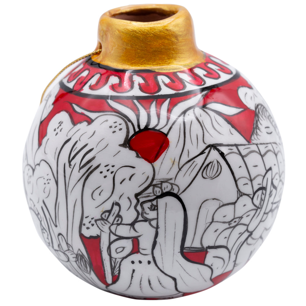 Xalitla Storytelling Clay Christmas Ornament