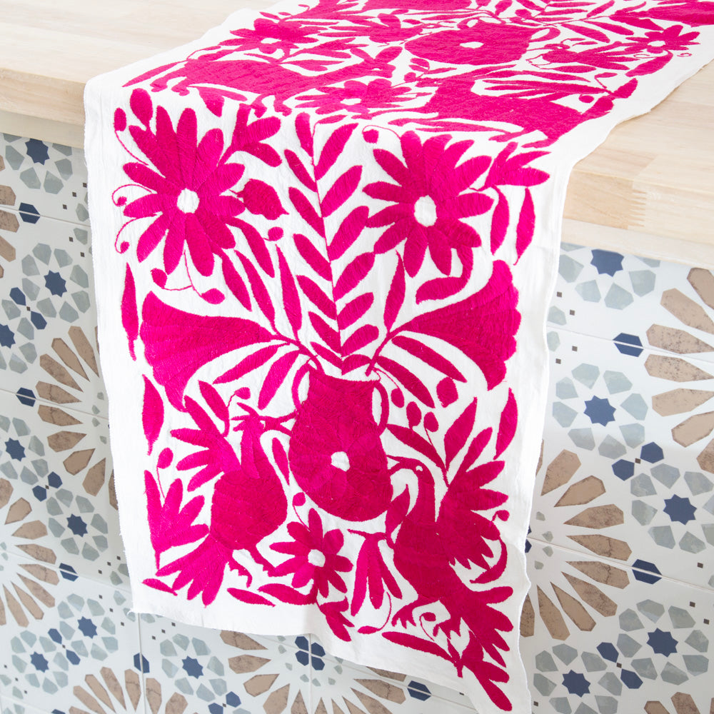 Otomí Hand-Embroidered Table Runner