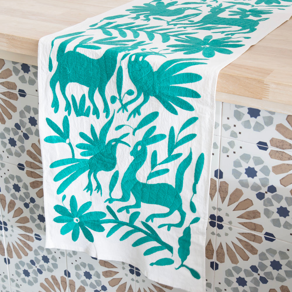 Otomí Hand-Embroidered Table Runner
