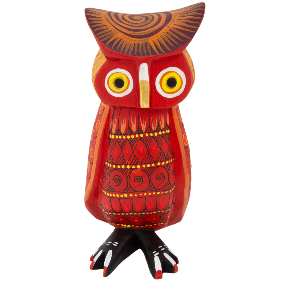 La Bruja Large Owl Alebrije with Frets