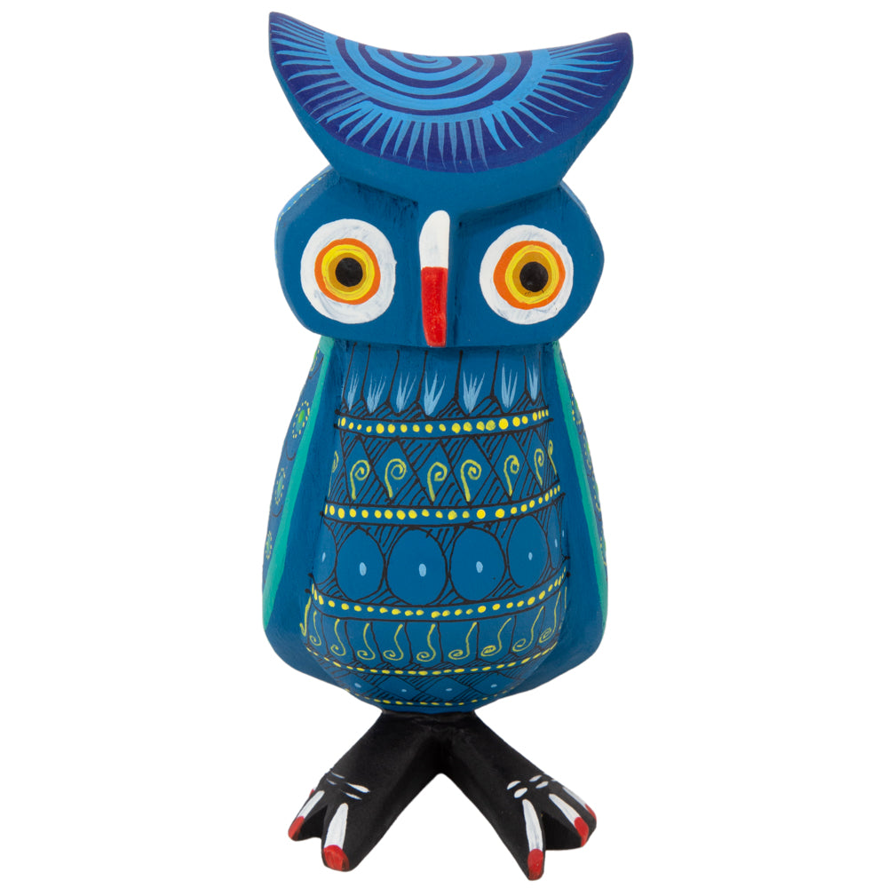 La Bruja Large Owl Alebrije with Frets