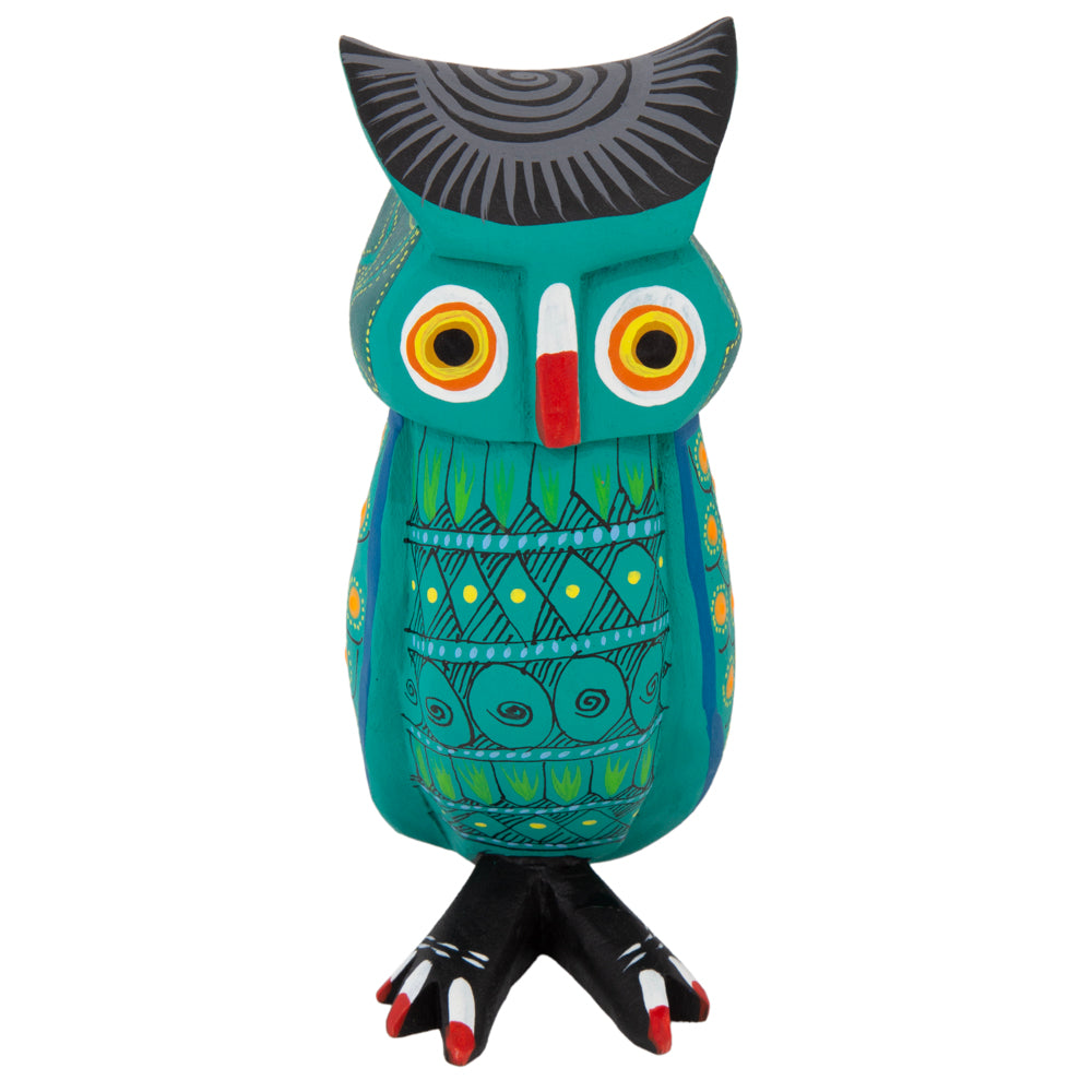 La Bruja Large Owl Alebrije with Frets
