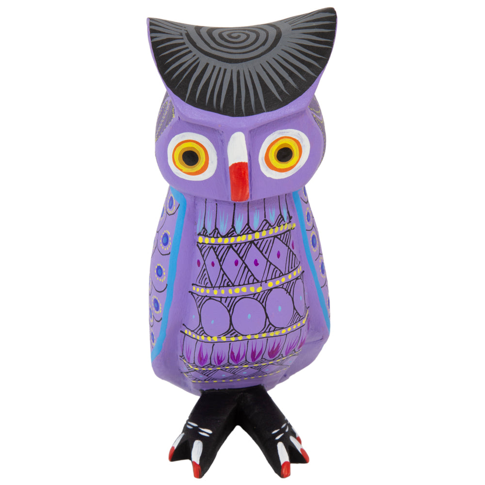 La Bruja Large Owl Alebrije with Frets