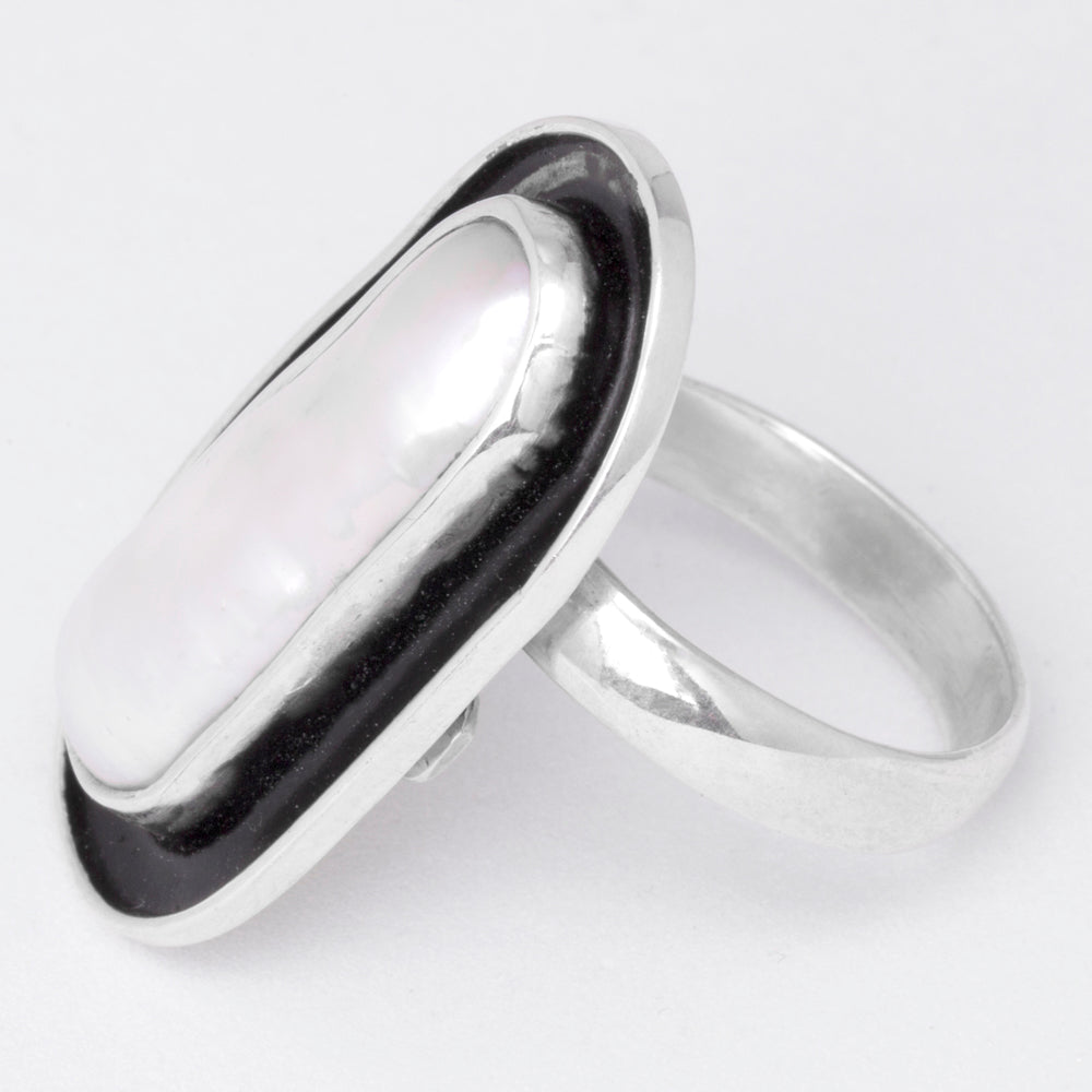 Sterling Silver Luna Negra Ring