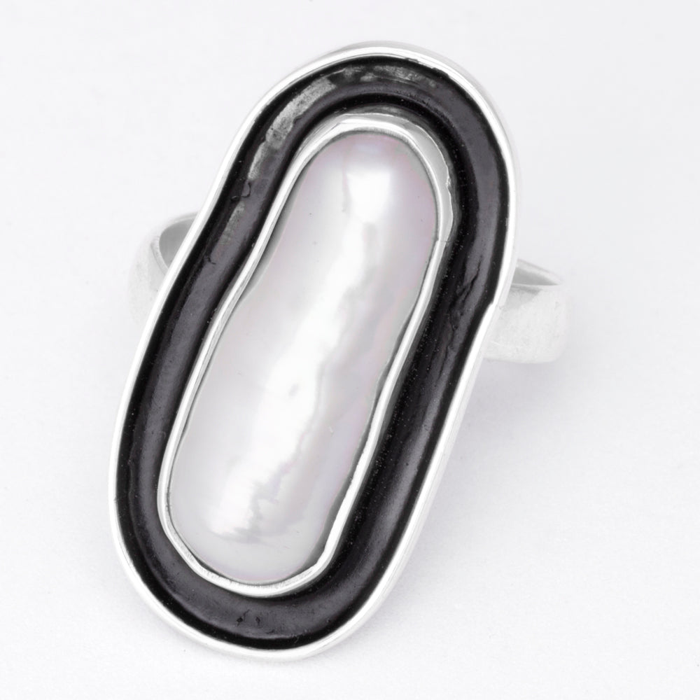Sterling Silver Luna Negra Ring