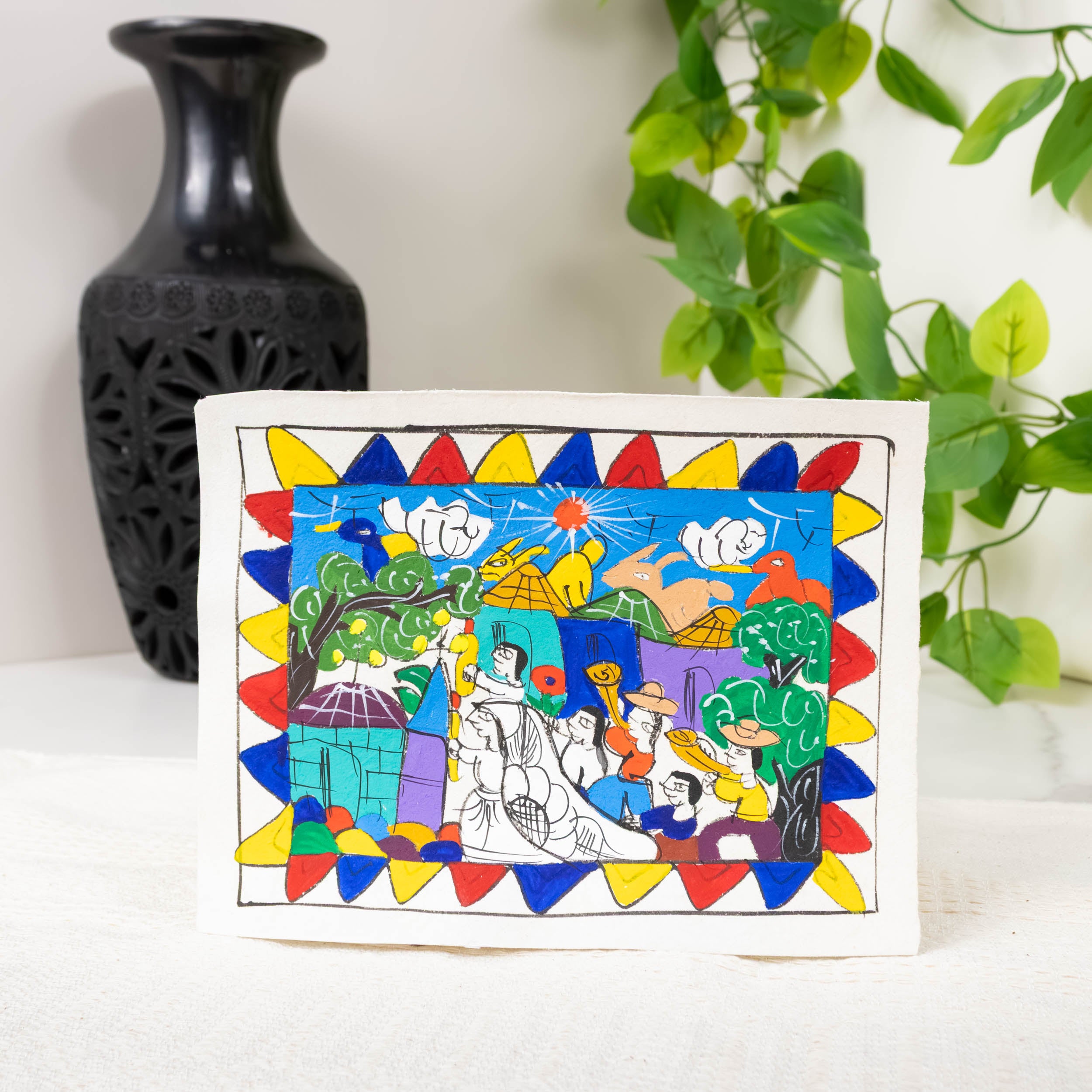 Mini Papel Amate Storytelling Paintings by María