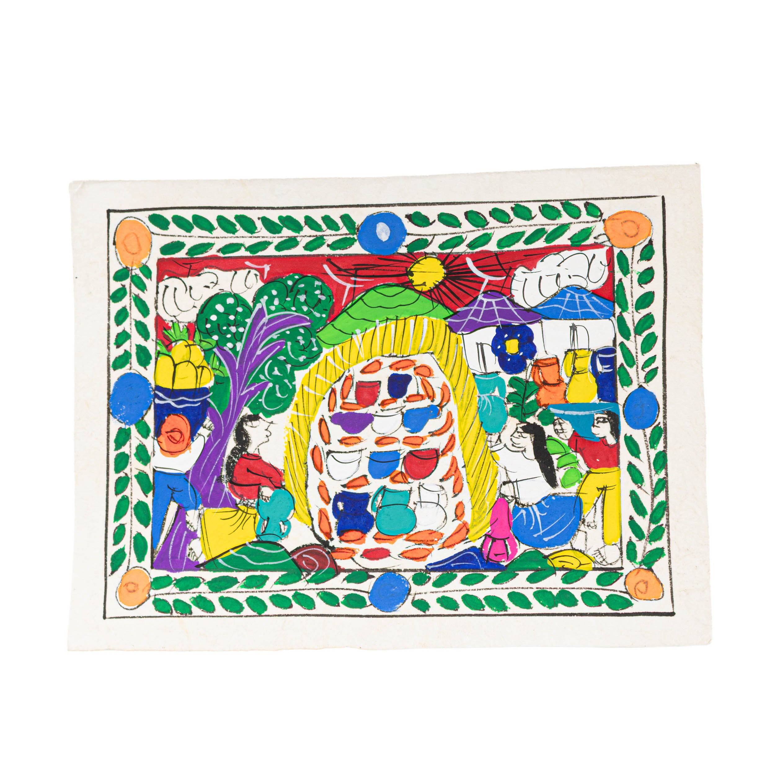 Mini Papel Amate Storytelling Paintings by María