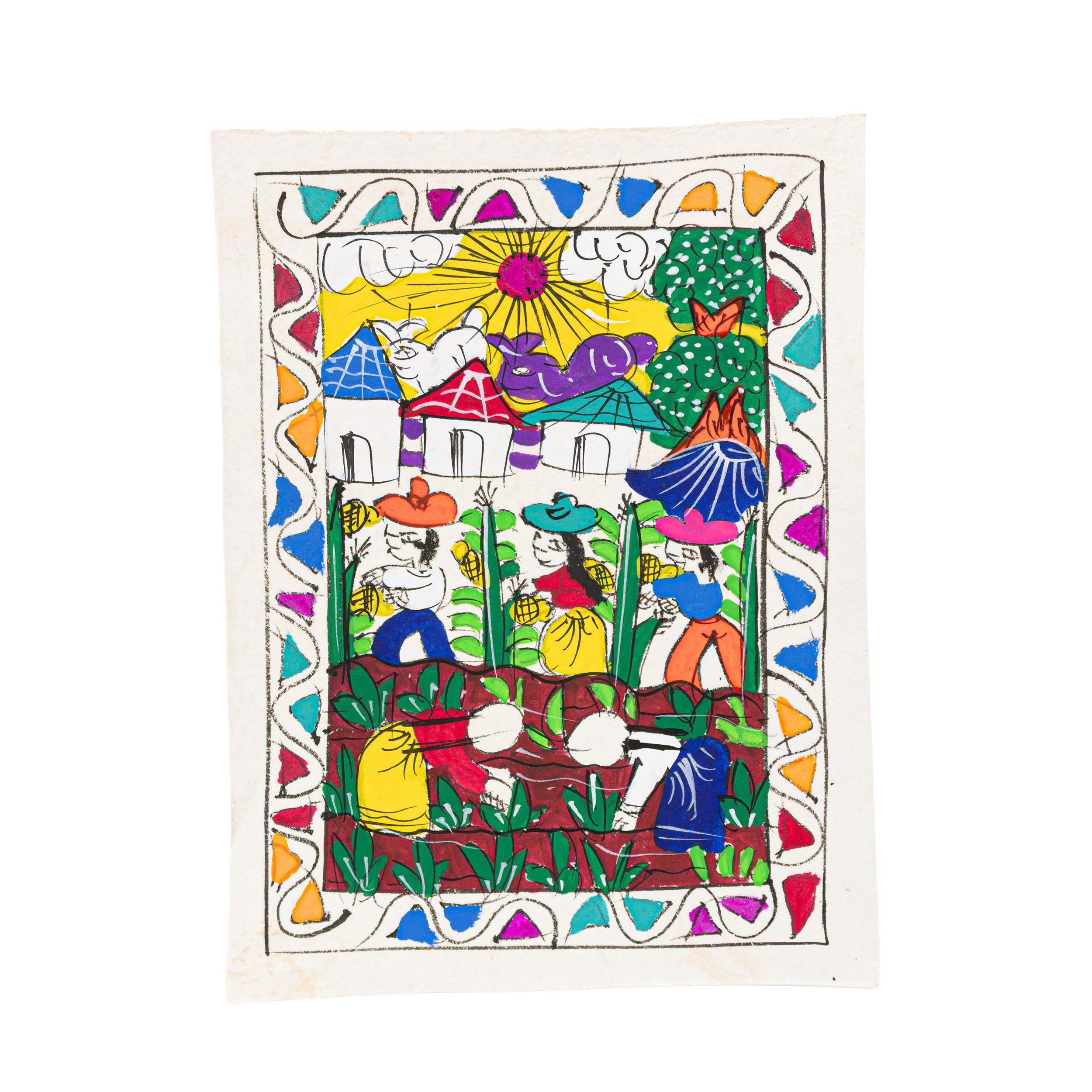 Mini Papel Amate Storytelling Paintings by María