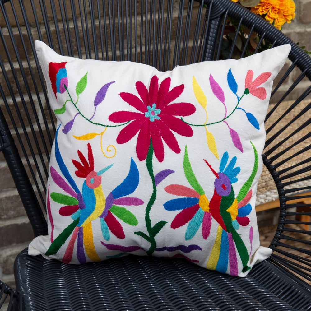 Otomí Hand-Embroidered Pillow Covers