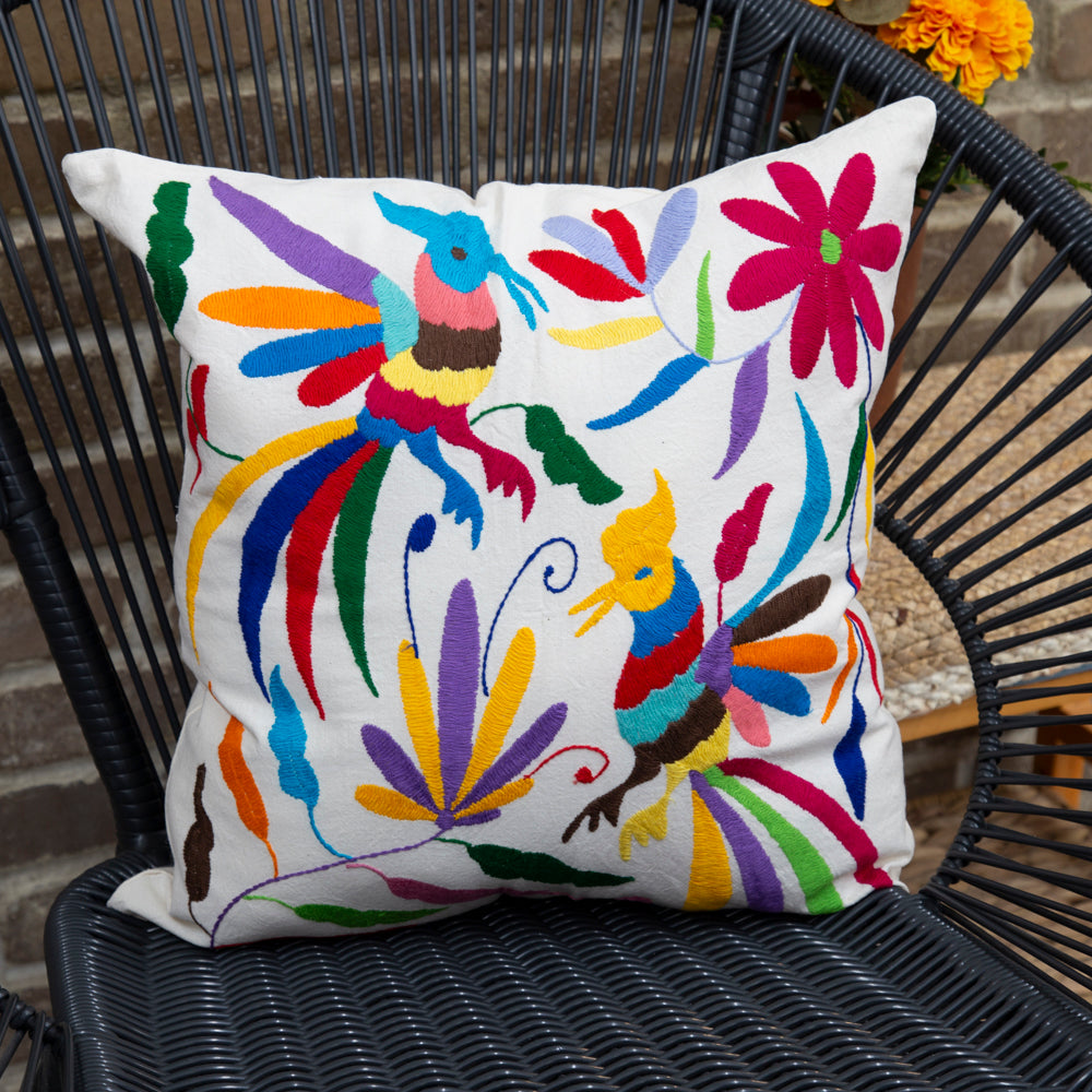 Otomí Hand-Embroidered Pillow Covers