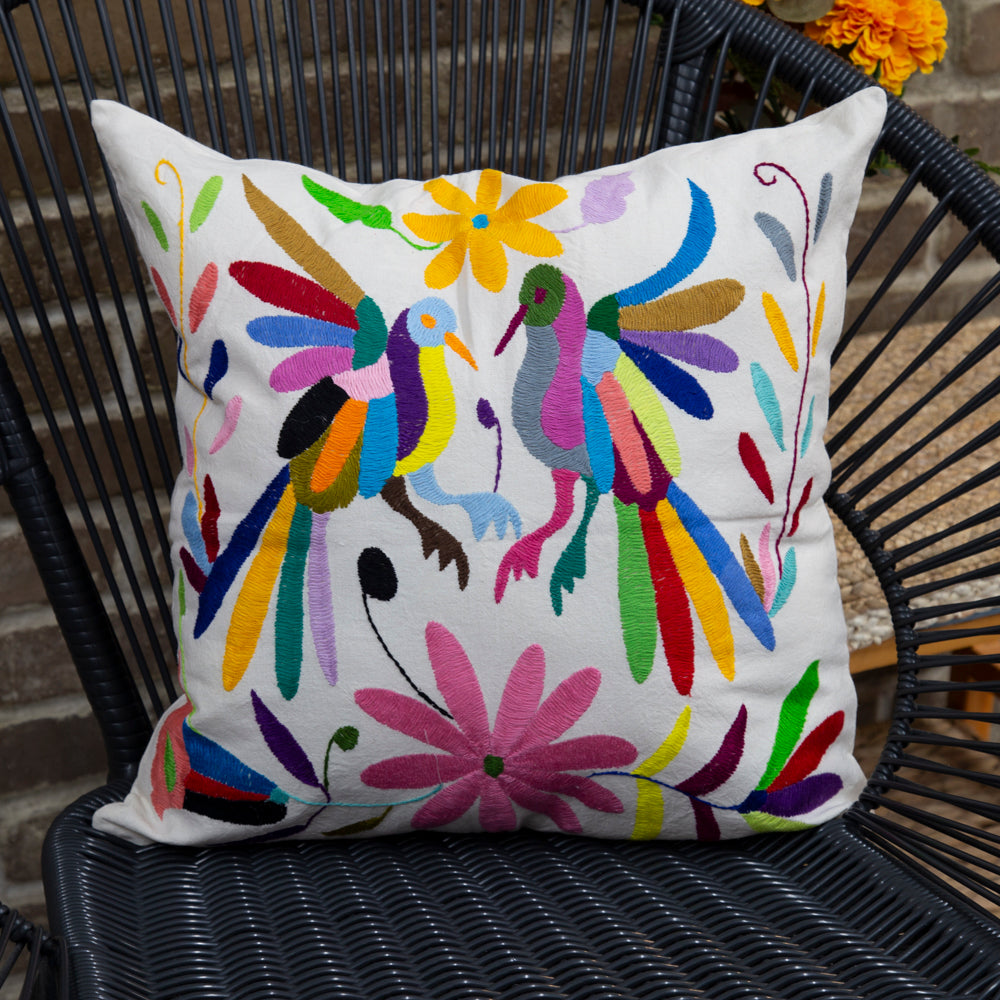 Otomí Hand-Embroidered Pillow Covers