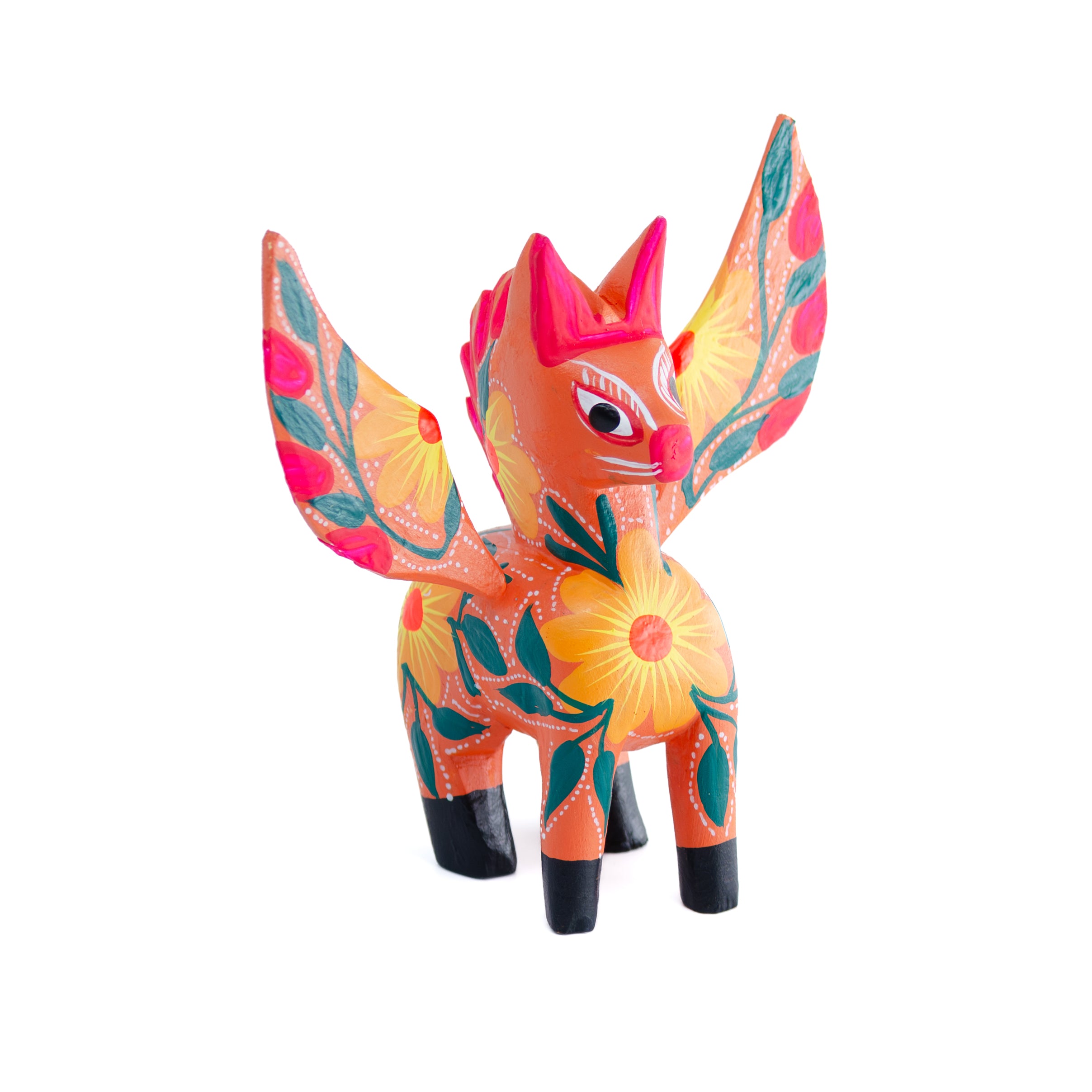 Large Hand Painted Pegasus Wooden Alebrije