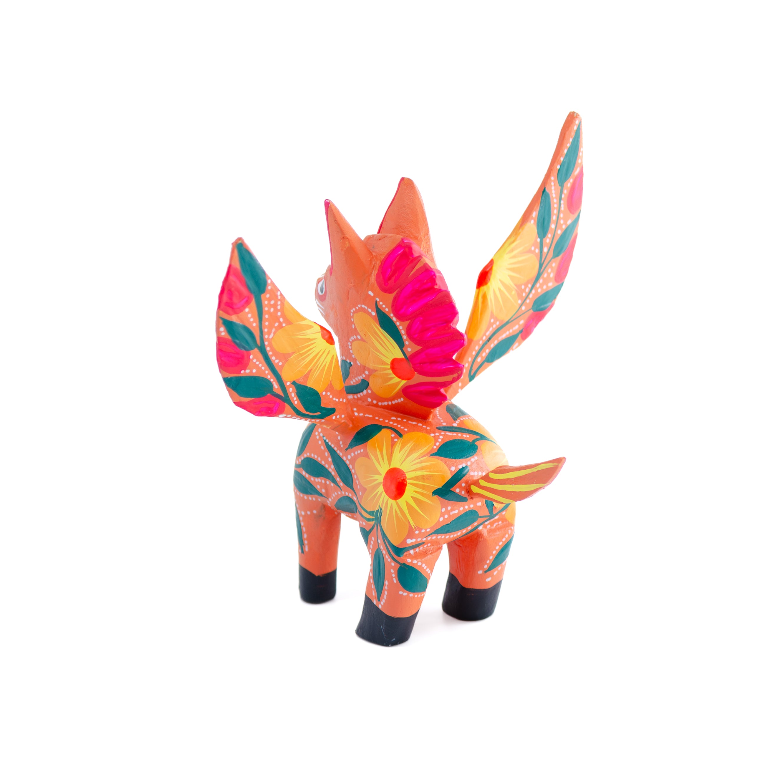 Large Hand Painted Pegasus Wooden Alebrije