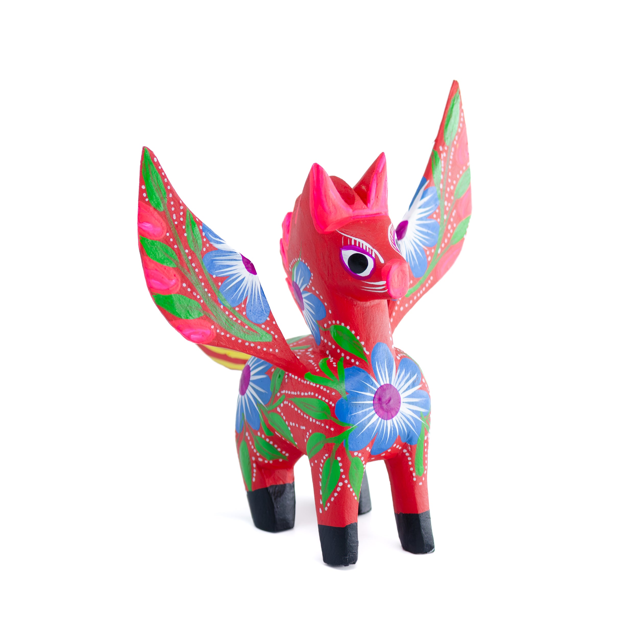 Large Hand Painted Pegasus Wooden Alebrije