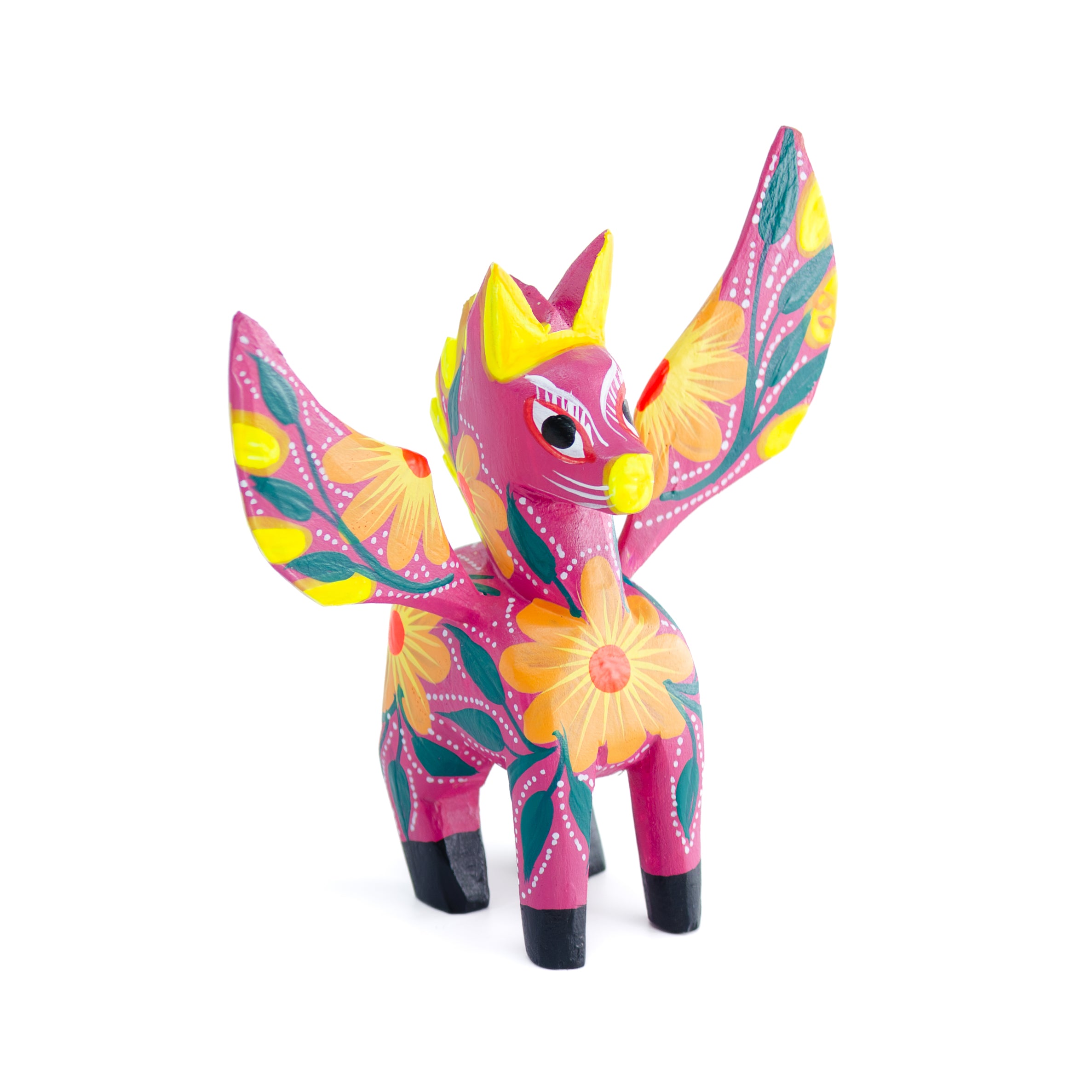 Large Hand Painted Pegasus Wooden Alebrije