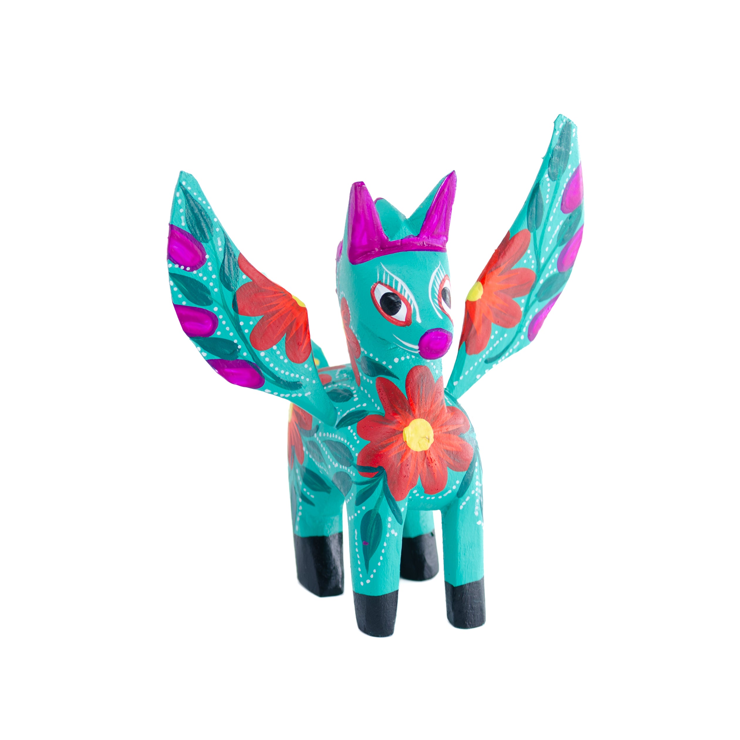 Large Hand Painted Pegasus Wooden Alebrije