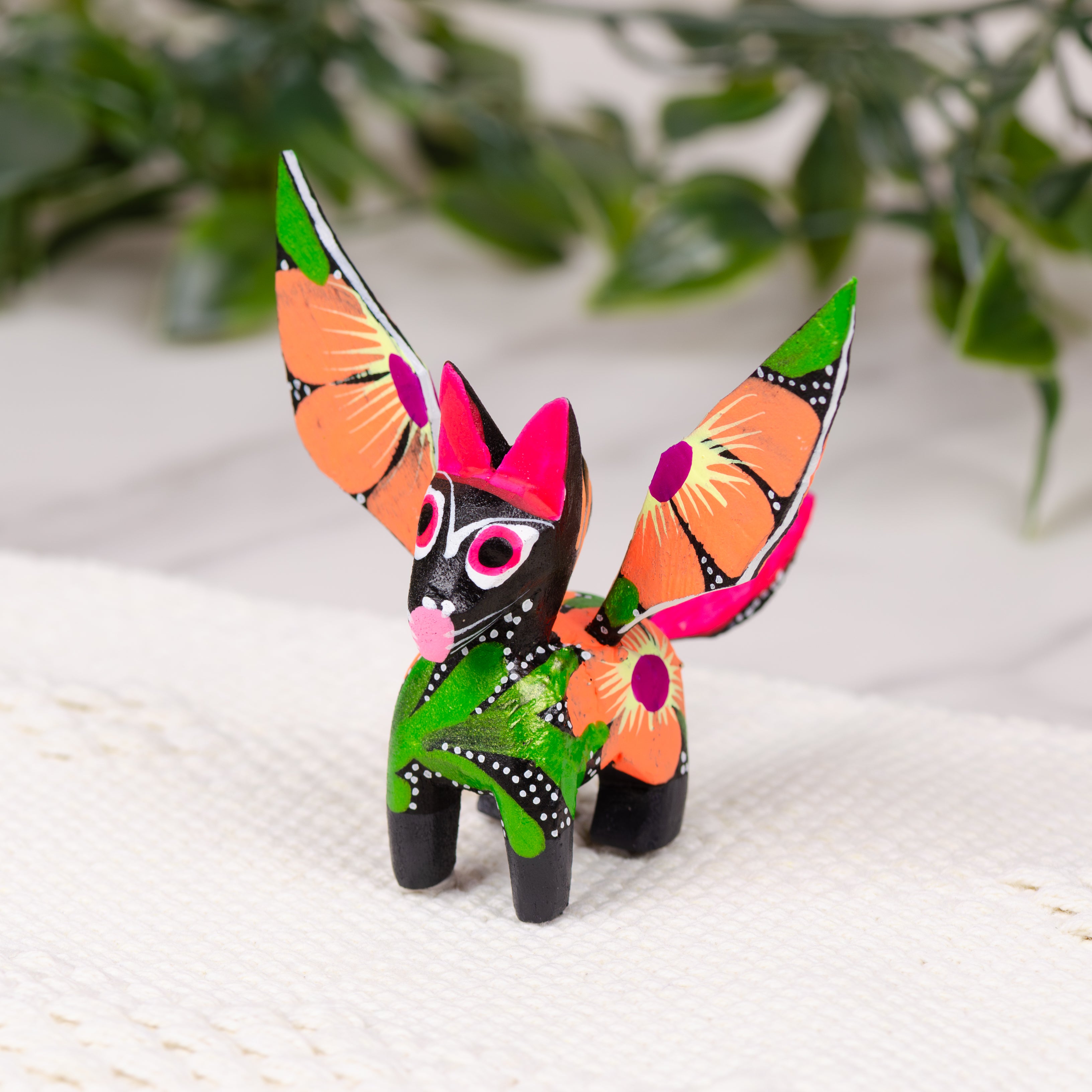 Hand Painted Pegasus Wooden Figurine | Lolo Mexican Mercadito