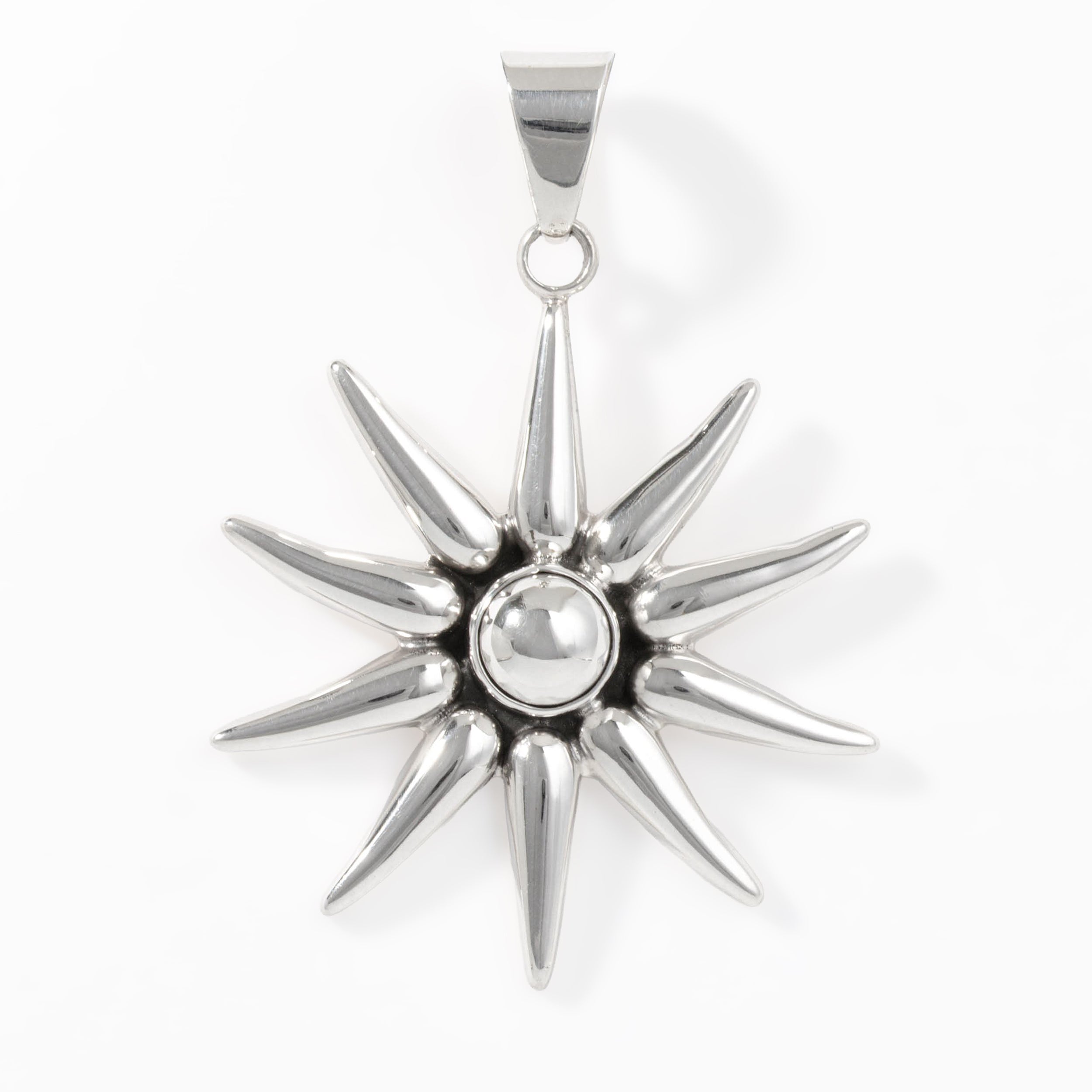 Sterling Silver Sunburst Pendant