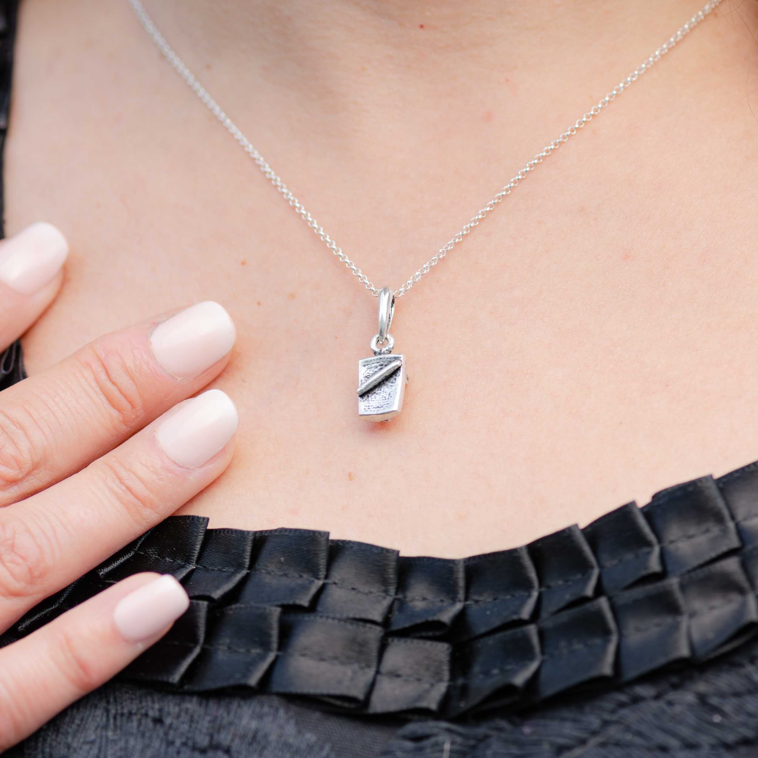 Sterling Silver Metate Pendant