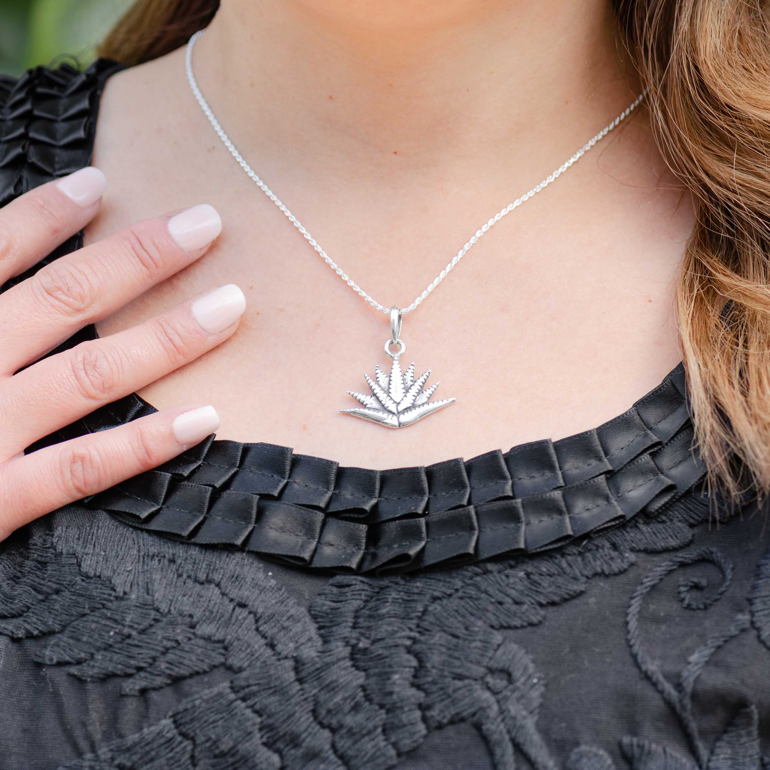 Sterling Silver Maguey Pendant
