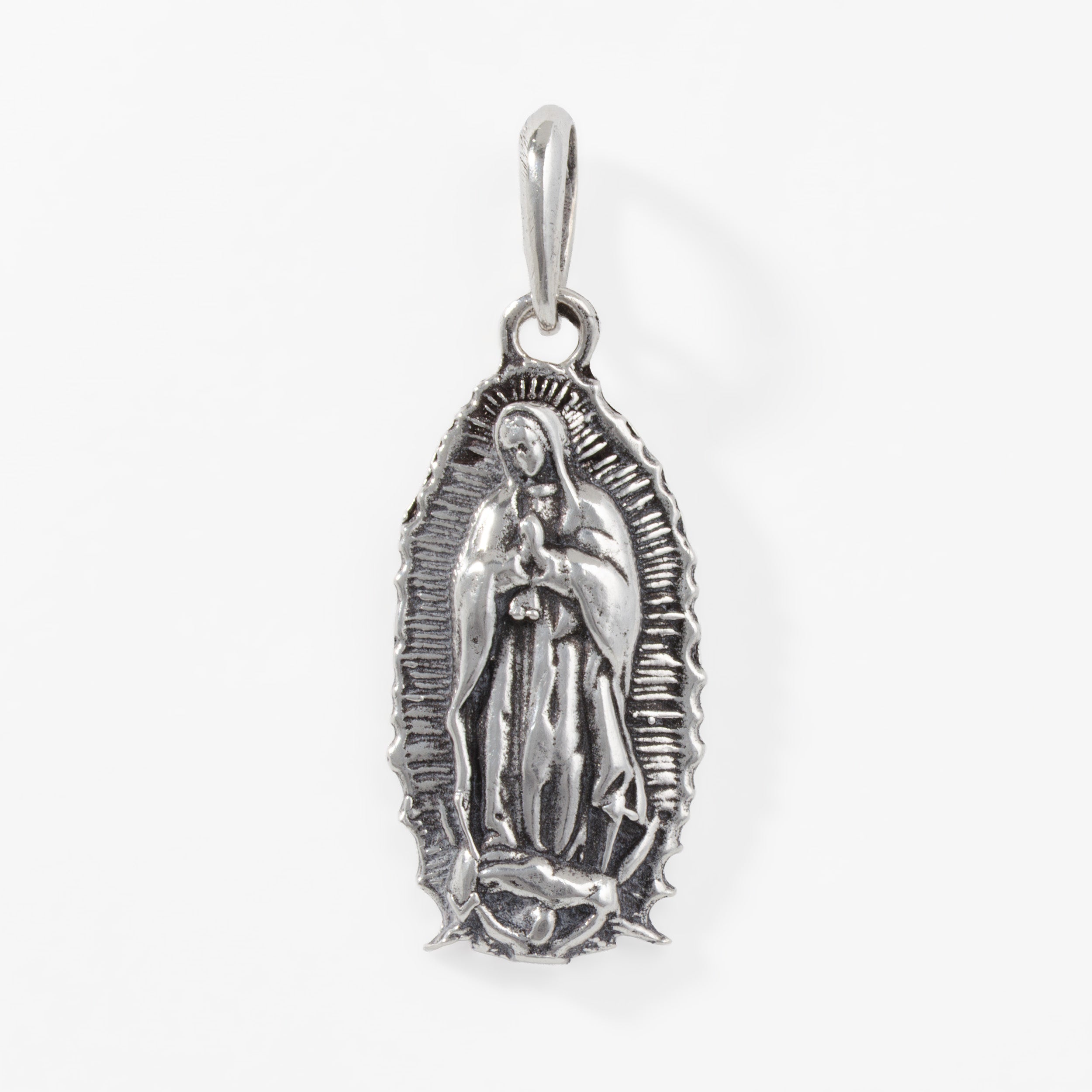Sterling Silver Virgencita Pendant