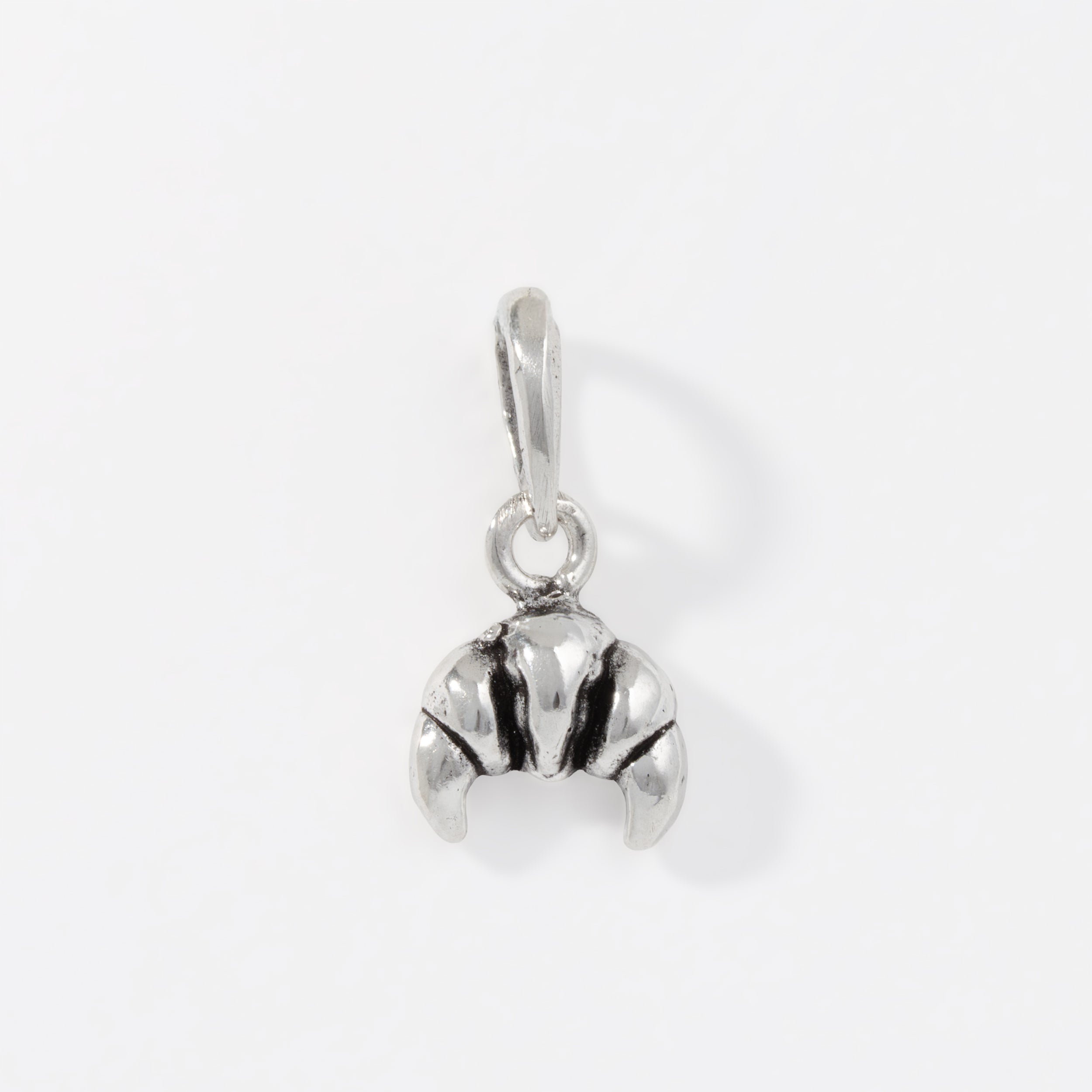 Sterling Silver Croissant Pendant