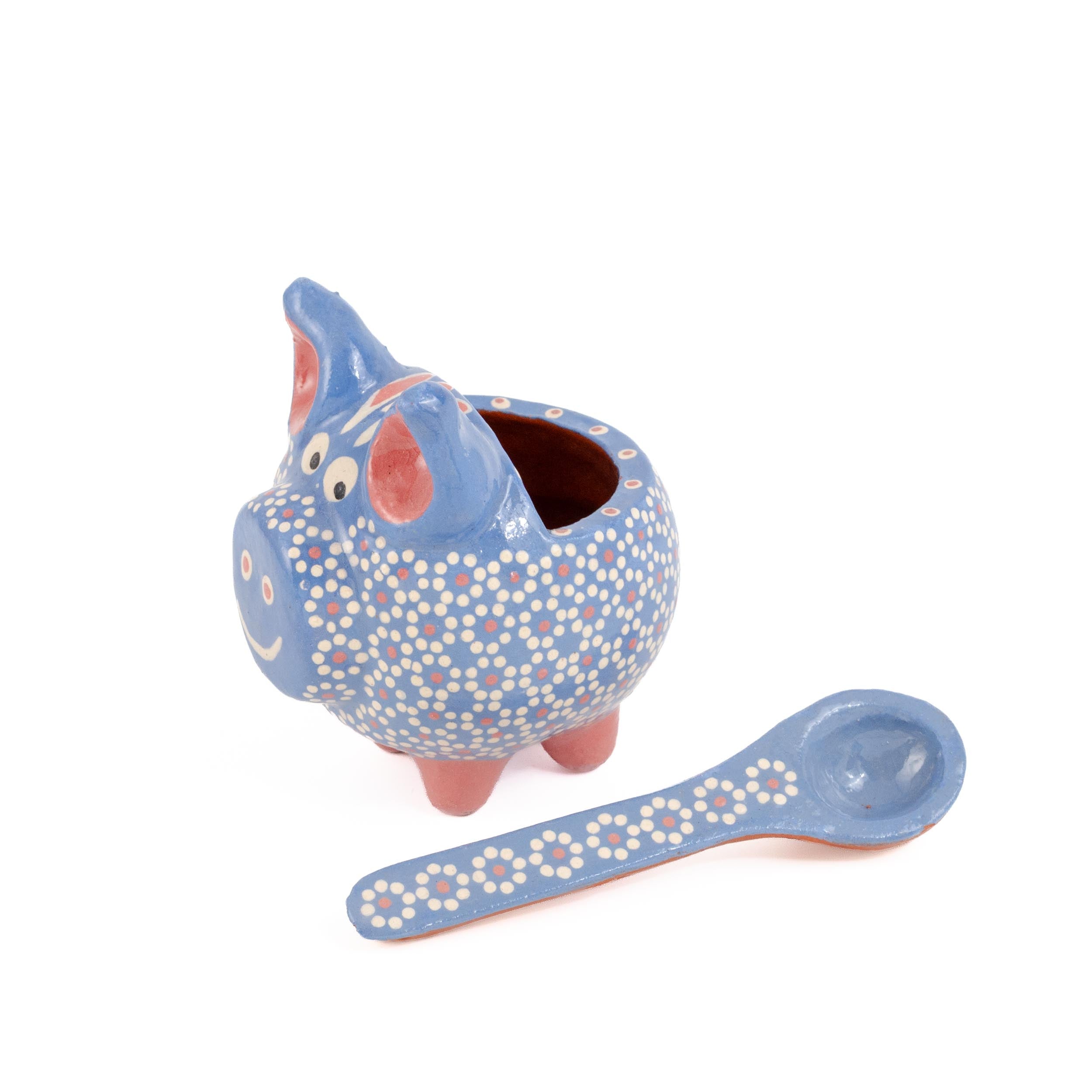 Capula Cochinito Salsero with Spoon