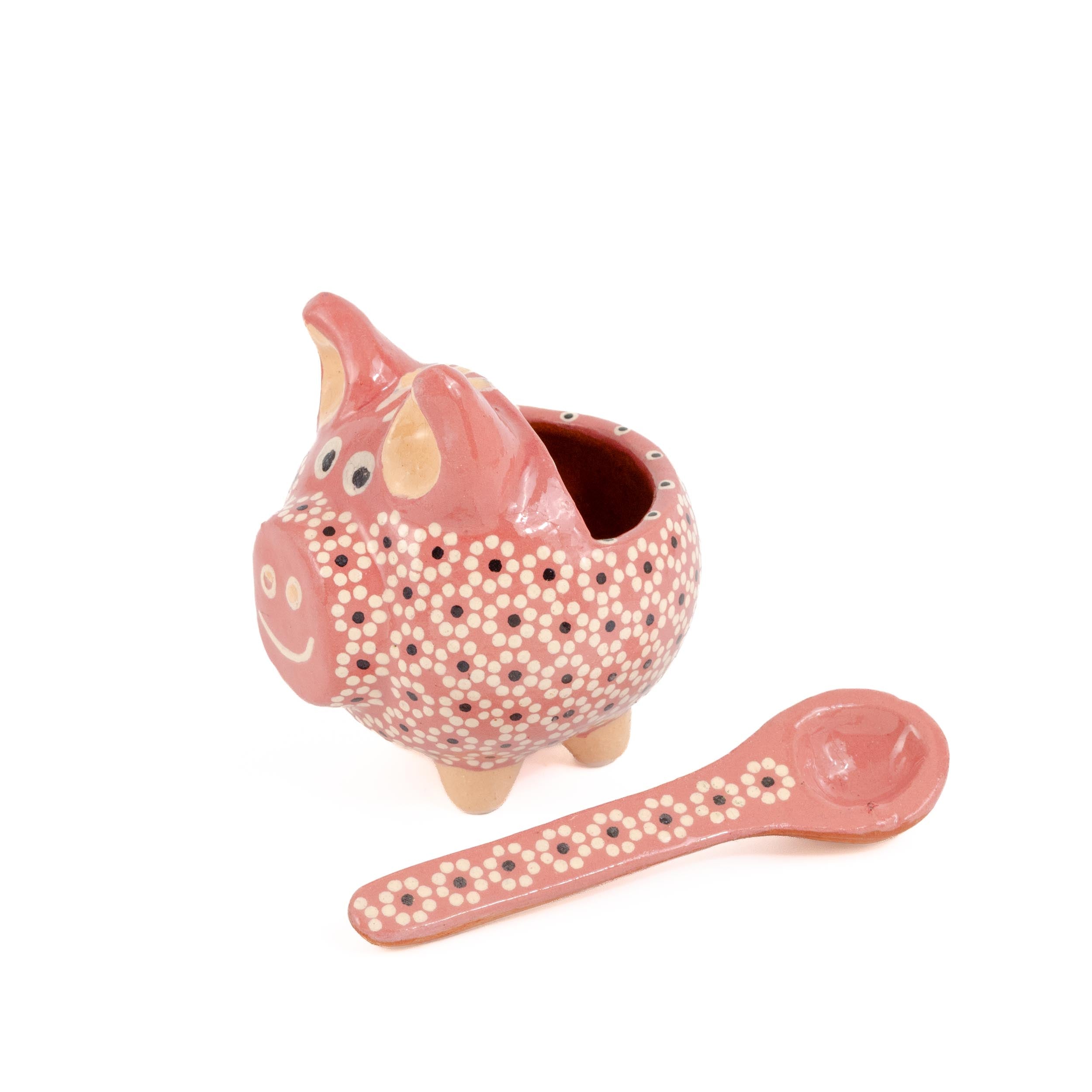 Capula Cochinito Salsero with Spoon