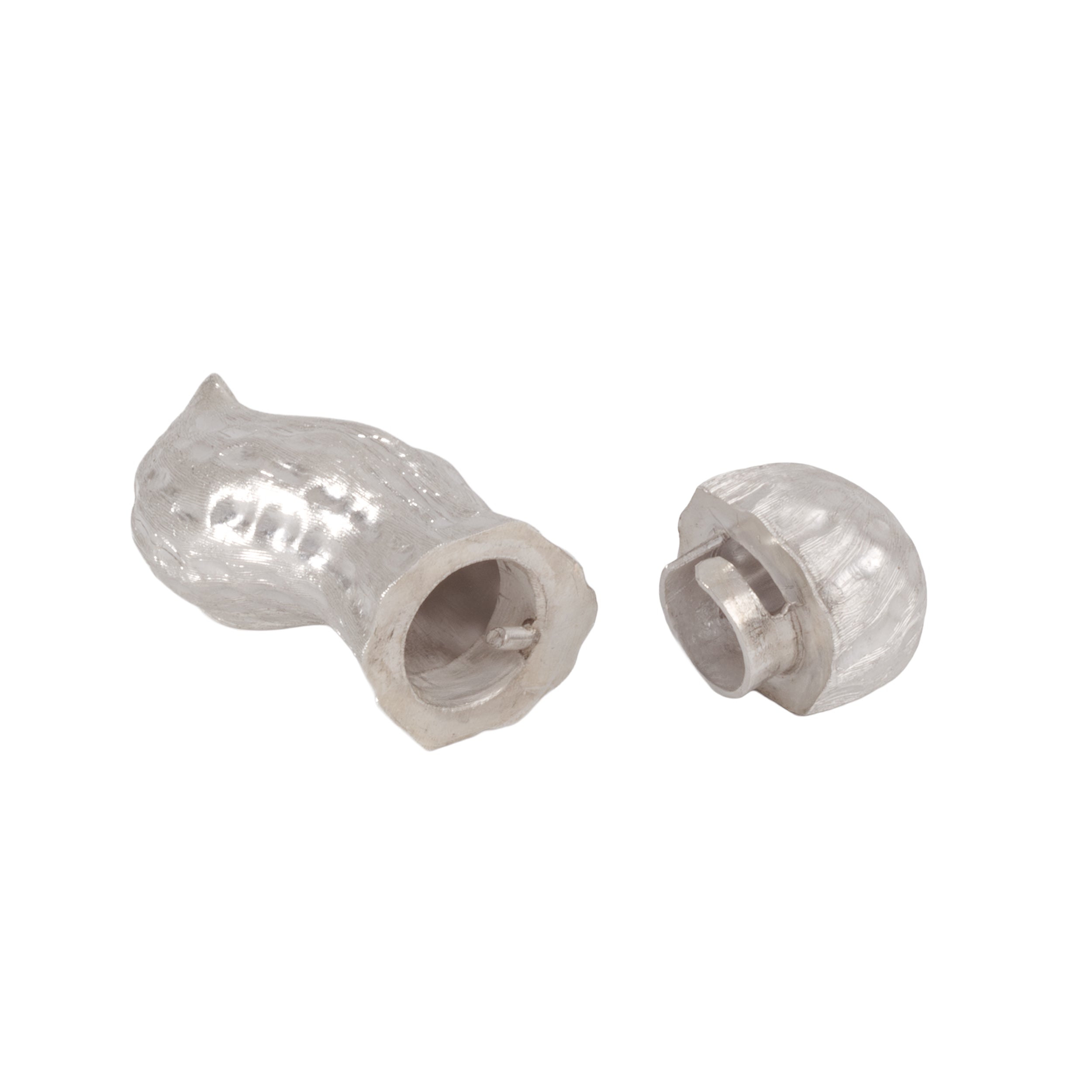 Sterling Silver Peanut Pill Box