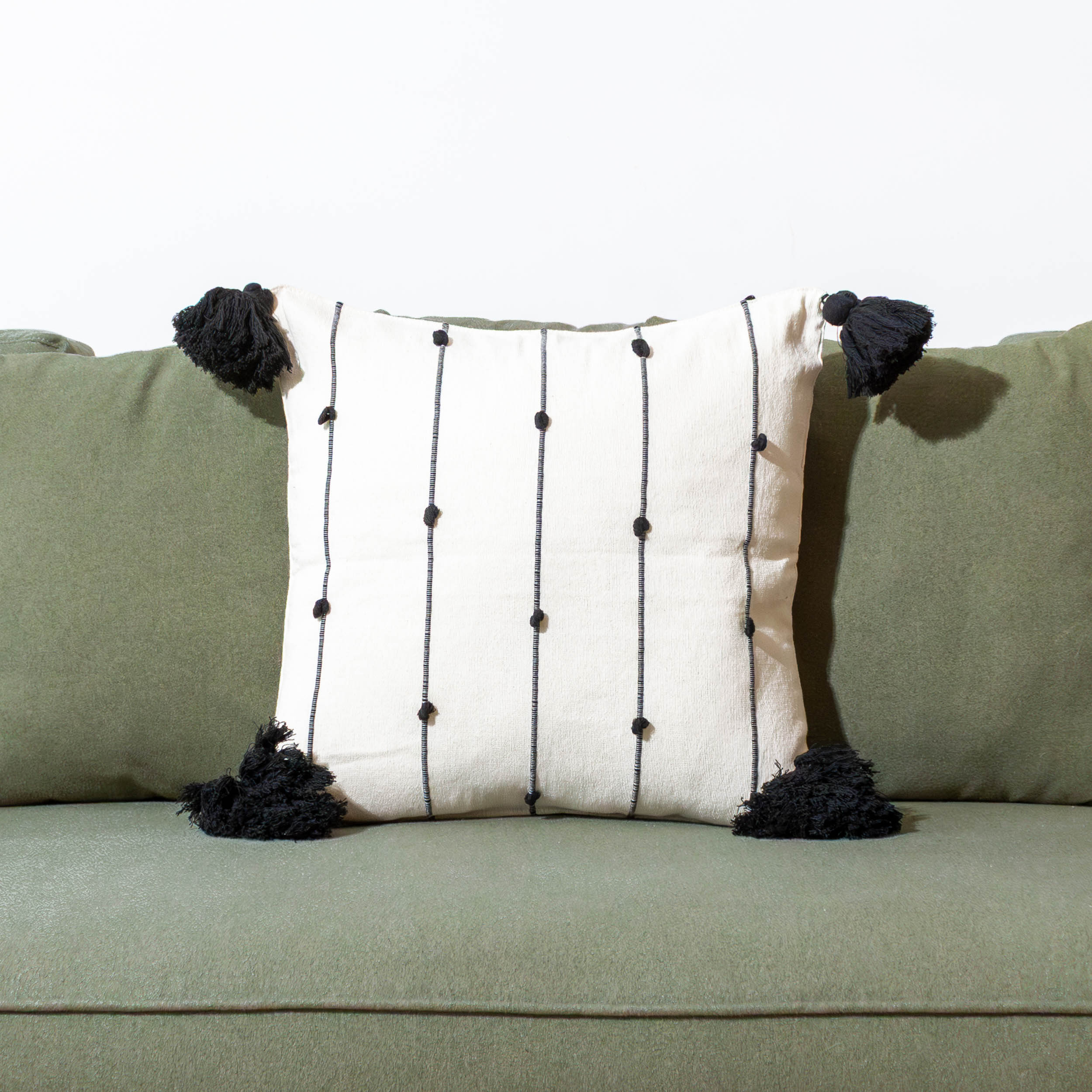 Pedal Loom Textured Dotted Pillow Cover, 20" x 20"