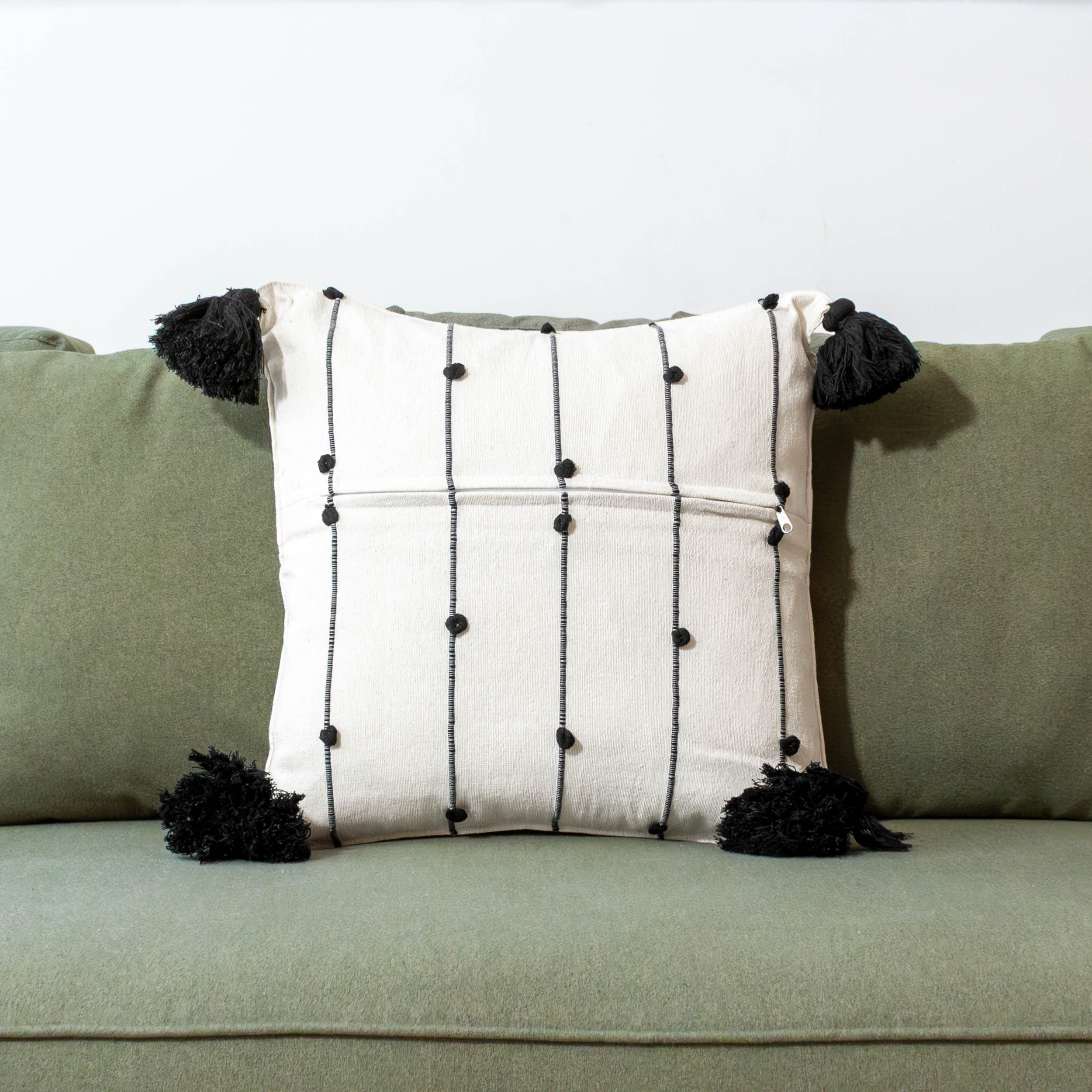 Pedal Loom Textured Dotted Pillow Cover, 20" x 20"