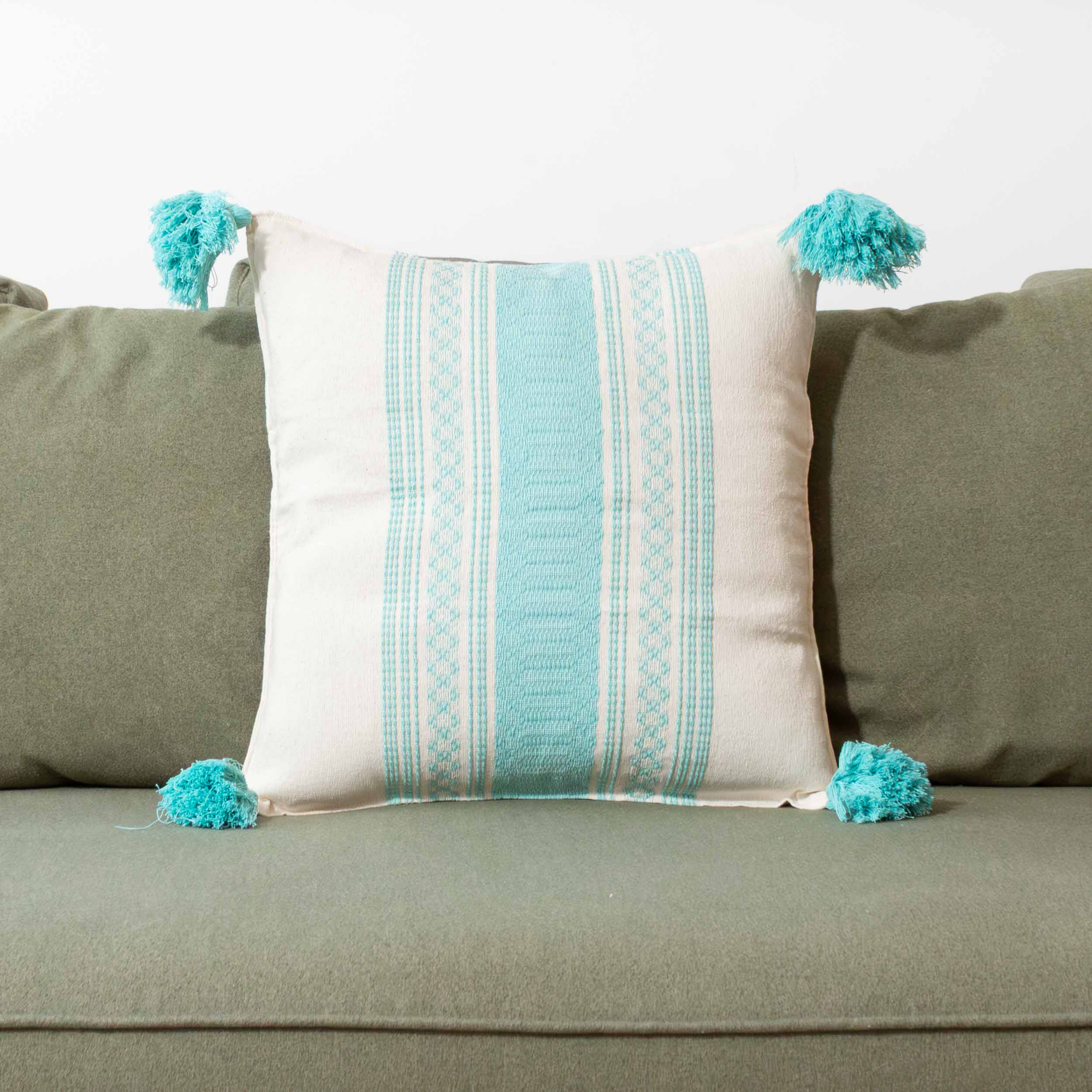 Pedal Loom Textured Lines Pillow Cover, 20" x 20"