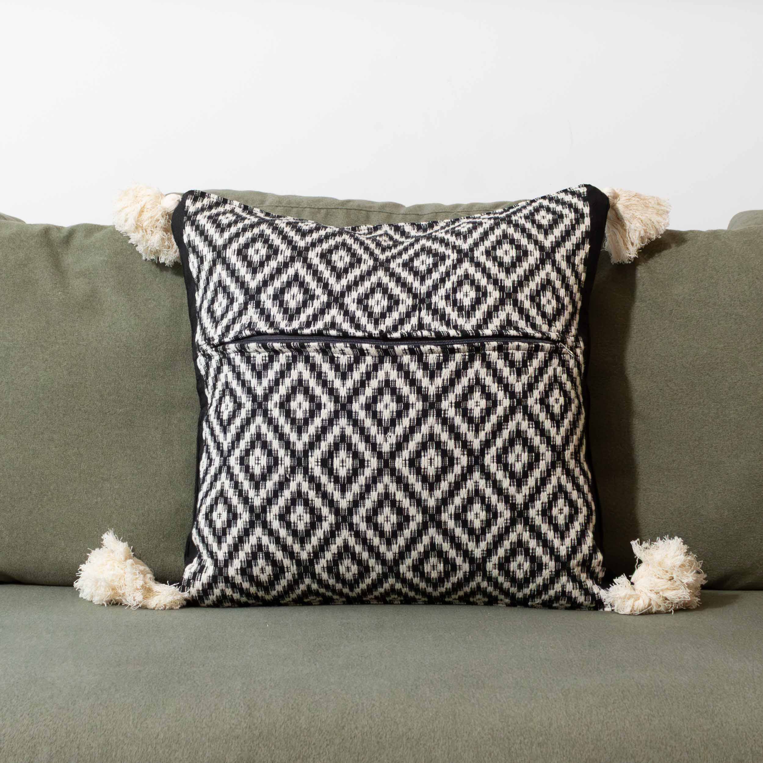 Pedal Loom Textured Diamond Pillow Cover, 20" x 20"