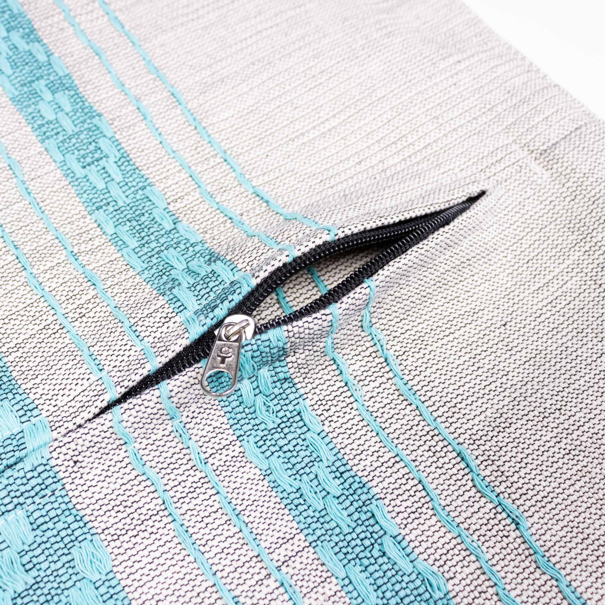 Pedal Loom Textured Lines Pillow Cover, 20" x 20"