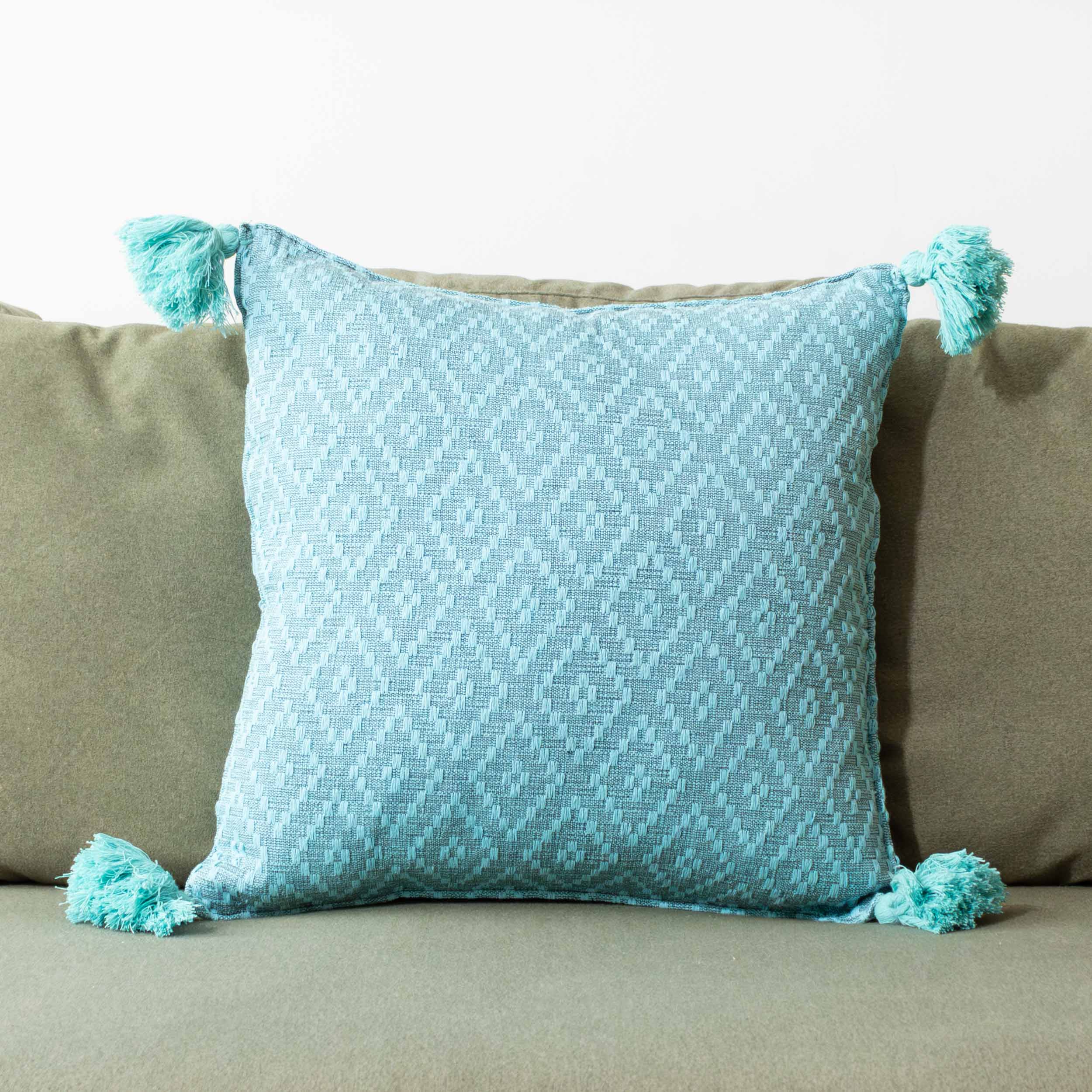 Pedal Loom Textured Diamond Pillow Cover, 20" x 20"
